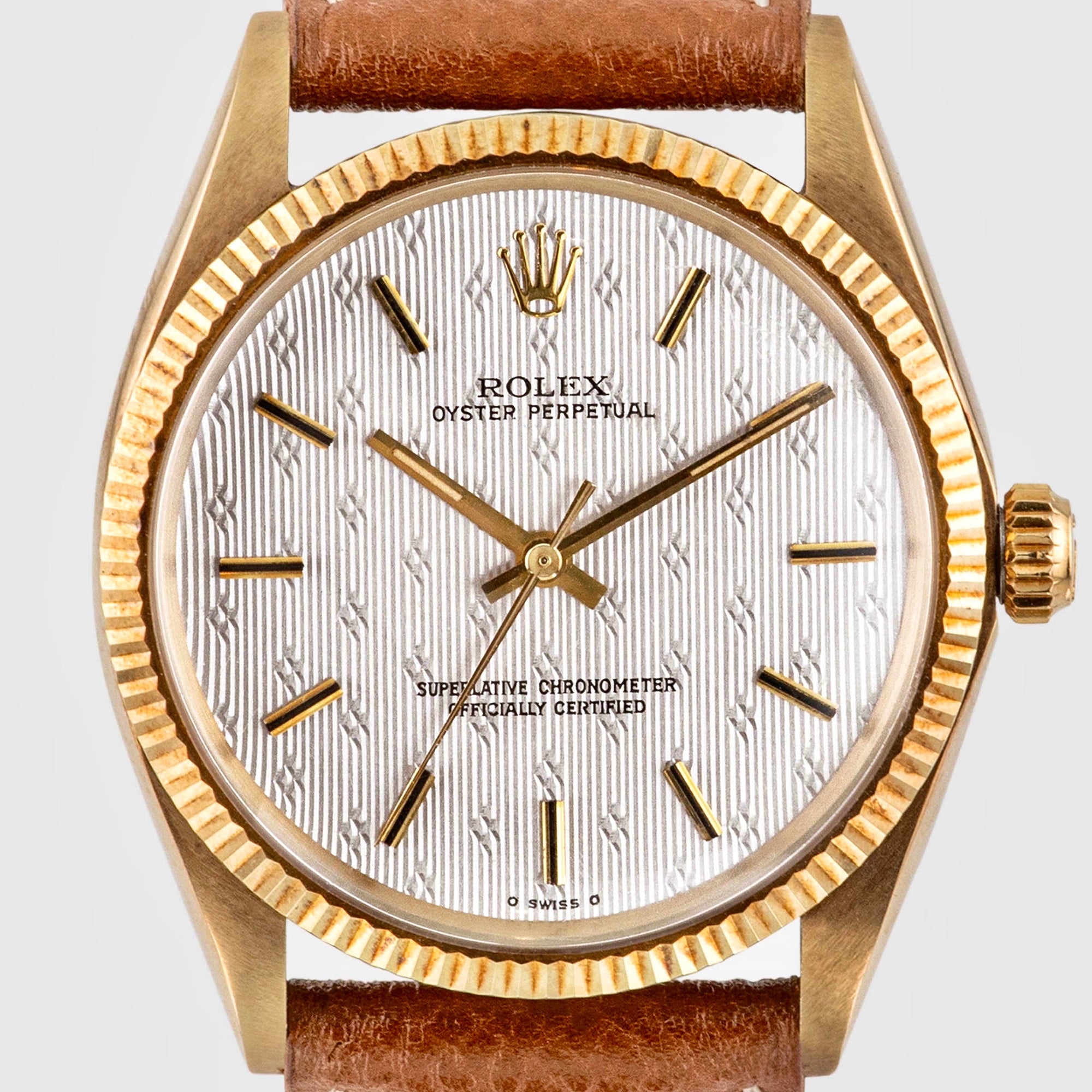 Guilloché Beauty: 1970 Rolex Oyster Perpetual Ref. 1005