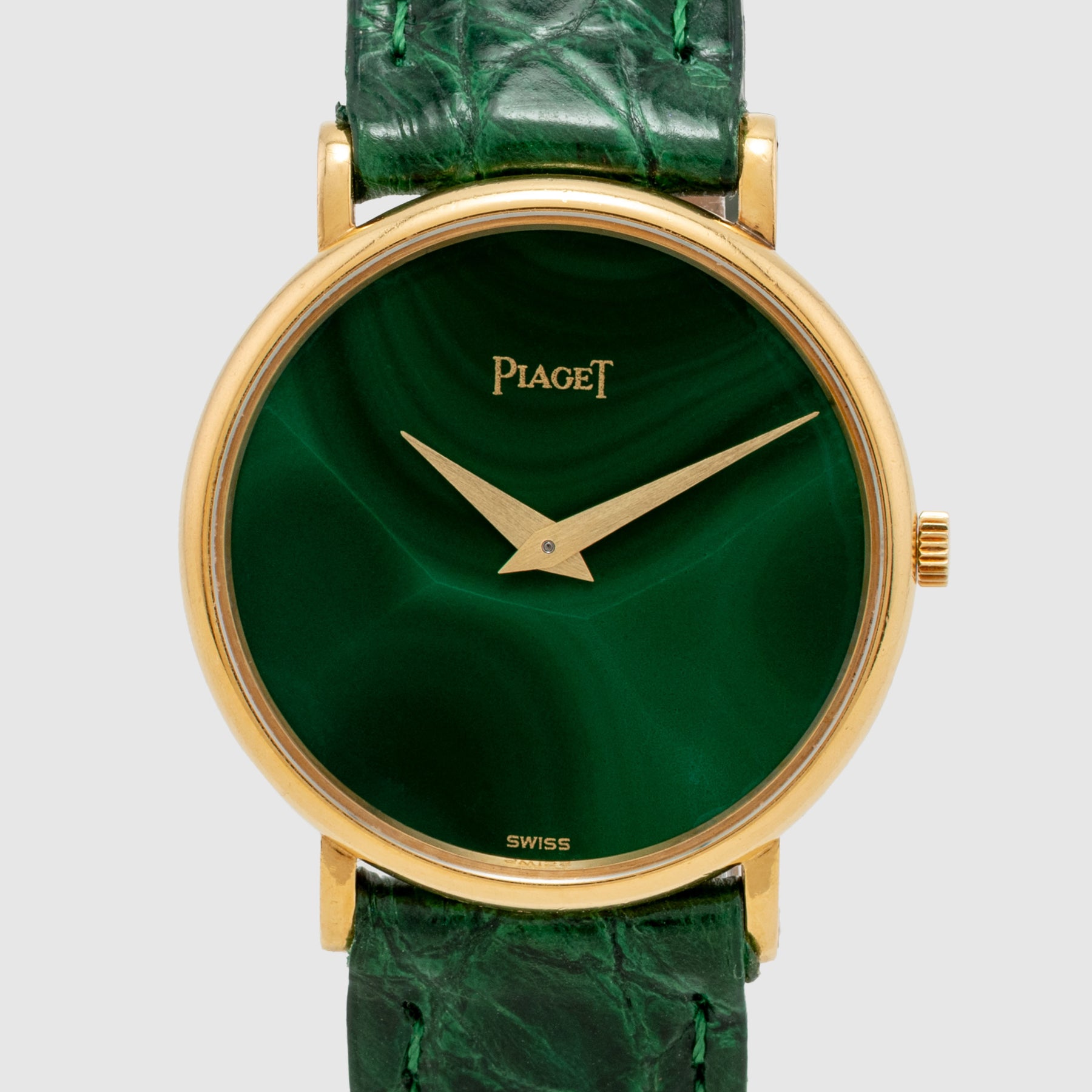 1970's Piaget Ladies Dress Watch 18K Malachite Ref. 9015