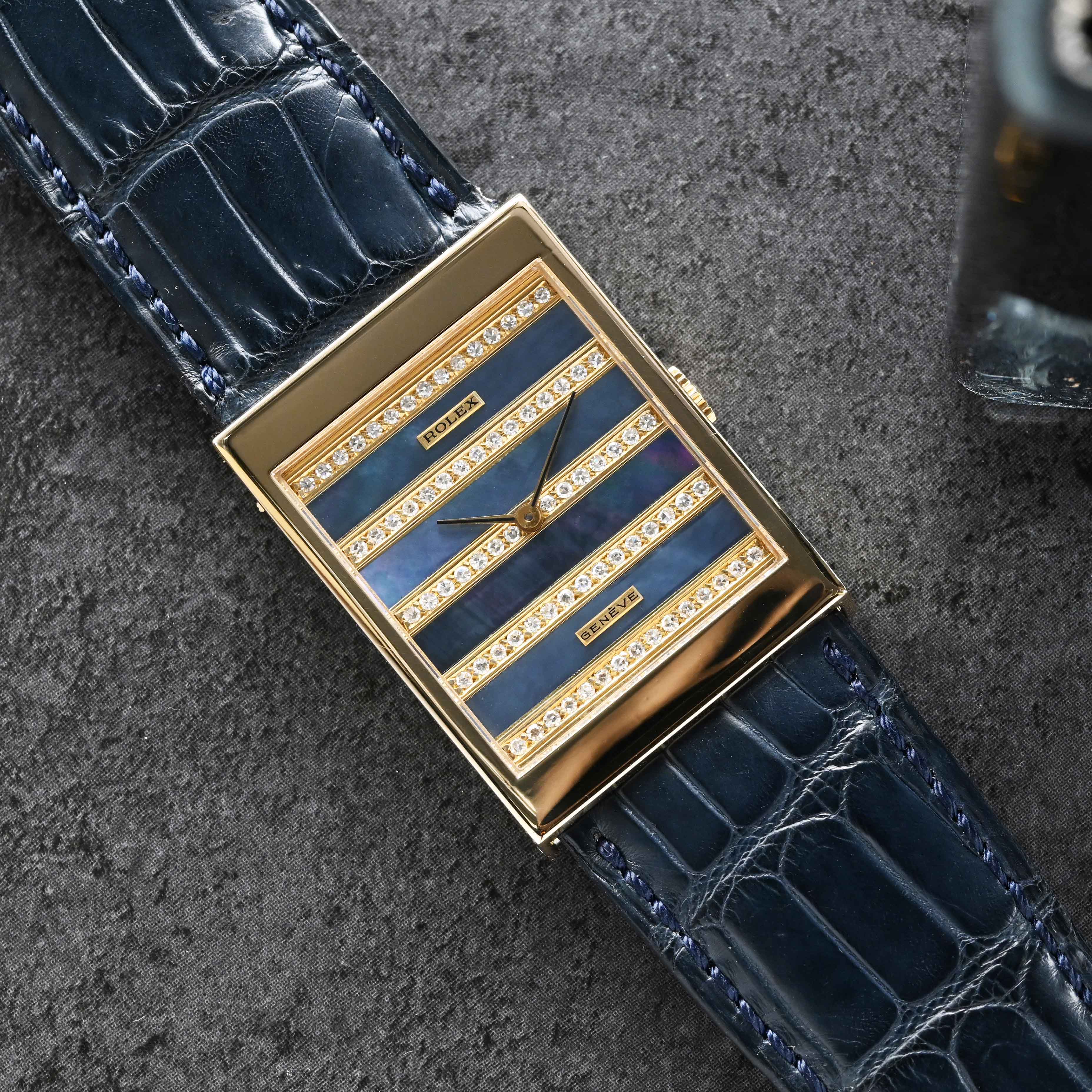 1981 Rolex Cellini Mother of Pearl Diamond Bridges 'Oman Khanjar' Ref. 5071