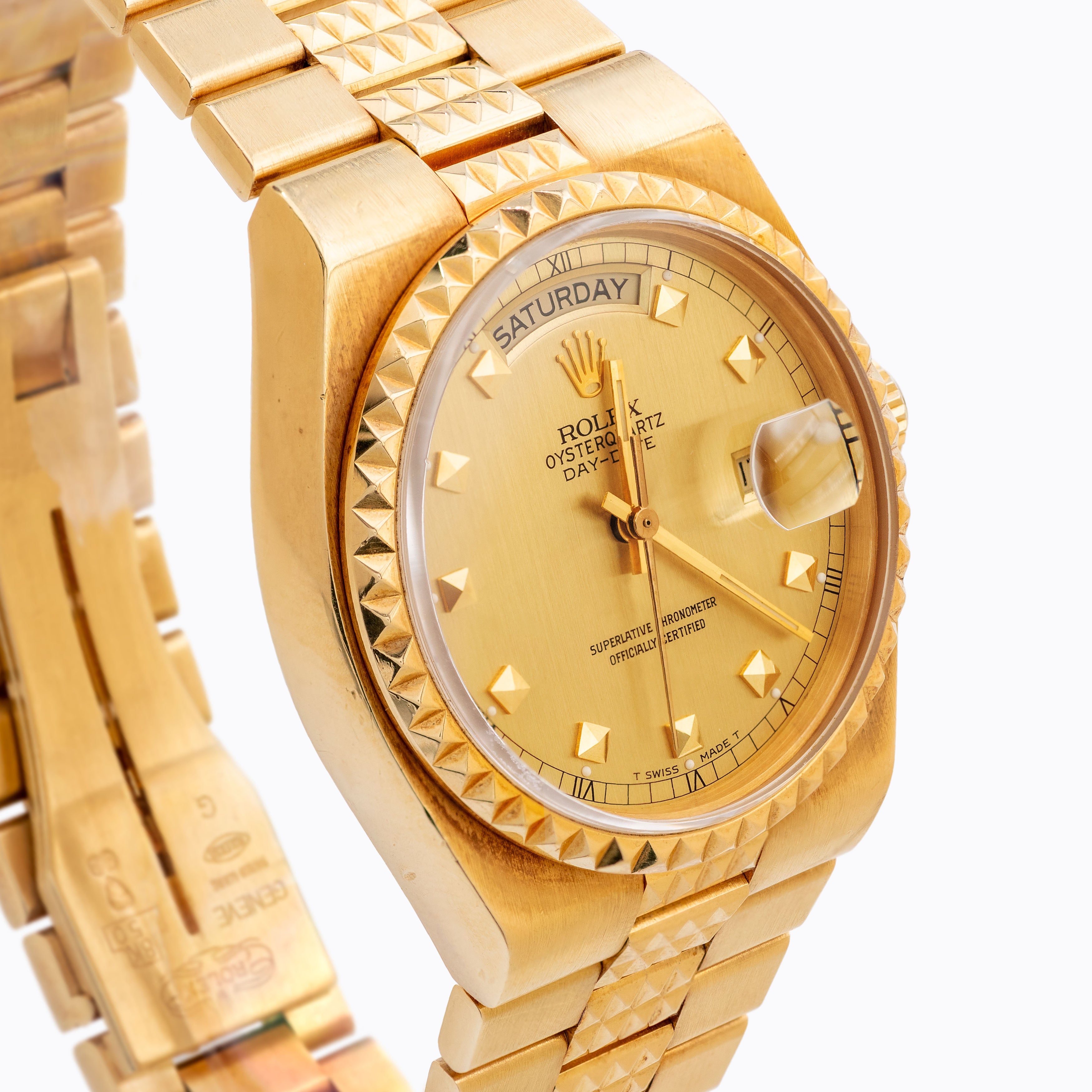 1986 Rolex Oysterquartz Day Date Pyramid Ref. 19028 (Full Set)