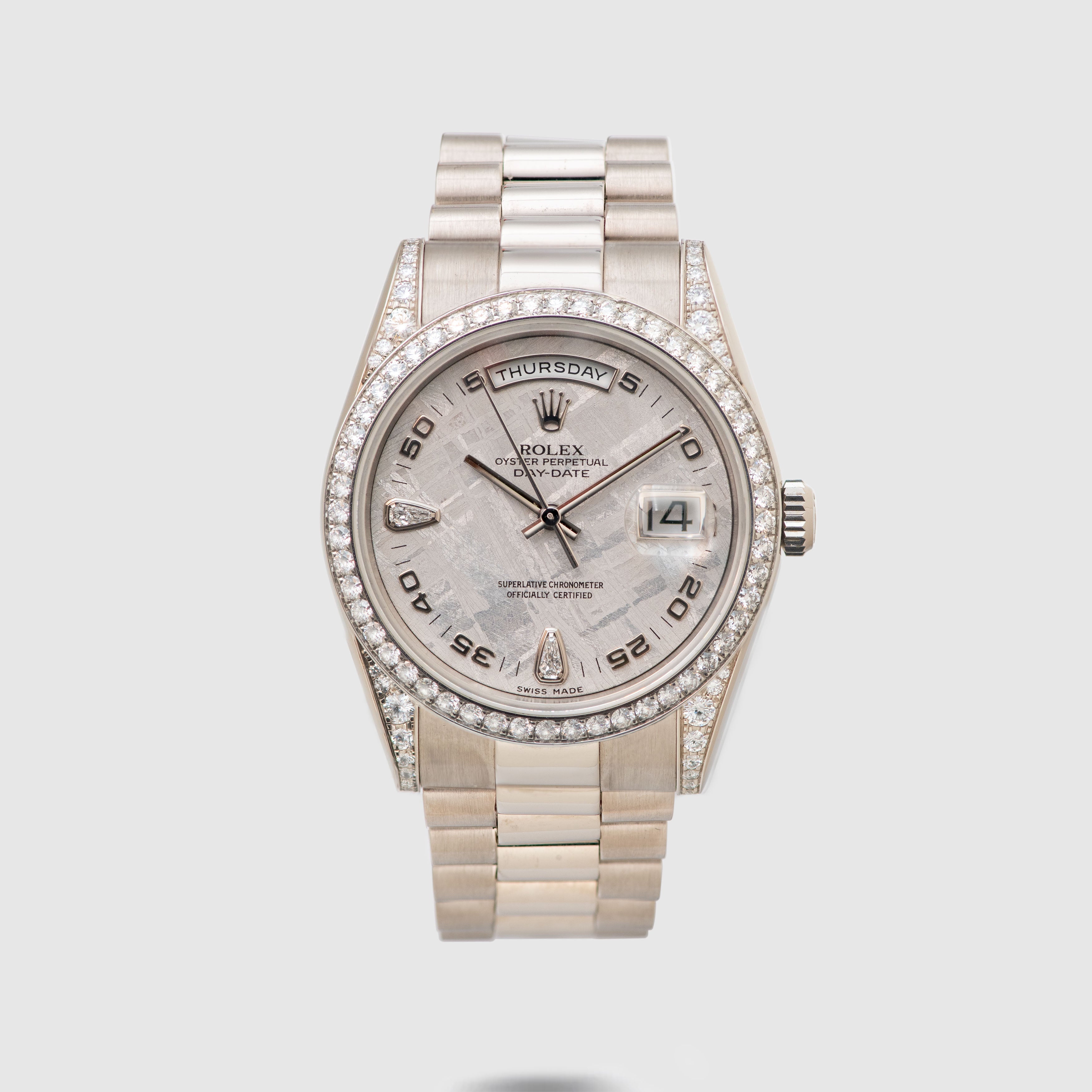 2000 Rolex Day Date Meteorite Dial Ref. 118389 (with Papers)
