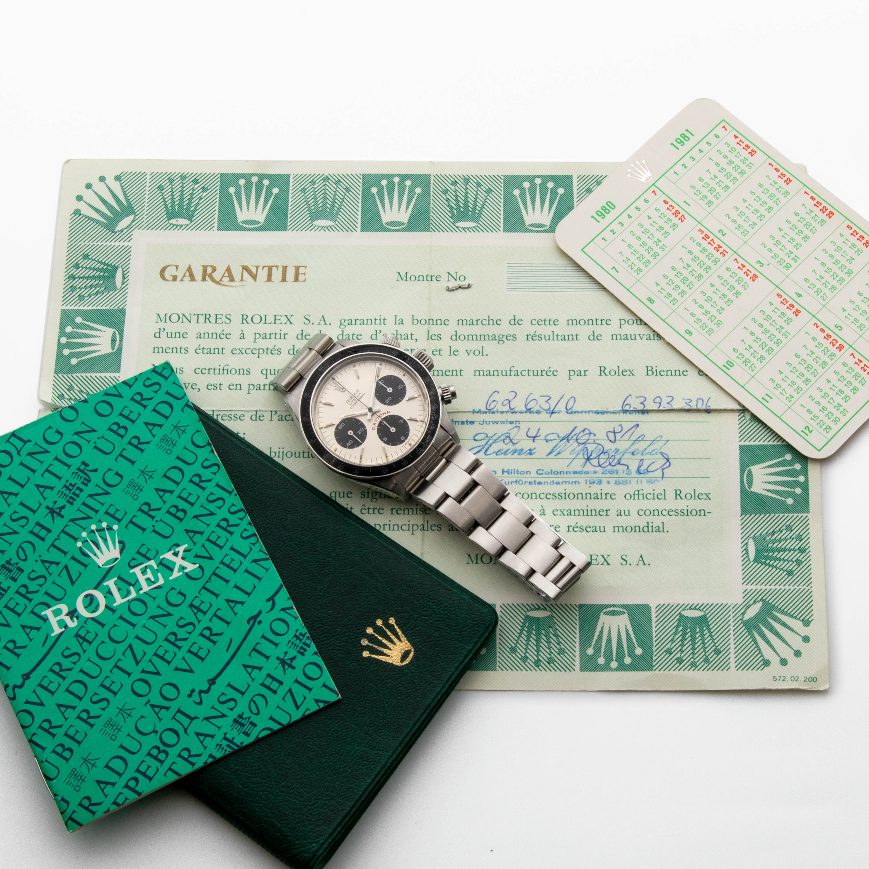1979 Rolex Daytona Silver Dial Ref. 6263 (with Certificate)
