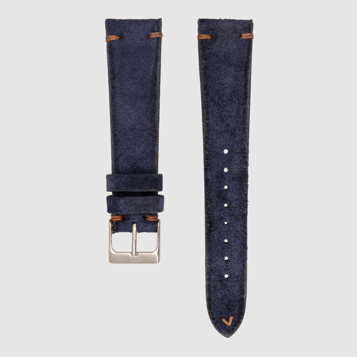 Vintage Straps Suede Dark Blue 20/16mm (Multiple Stitching Colors)