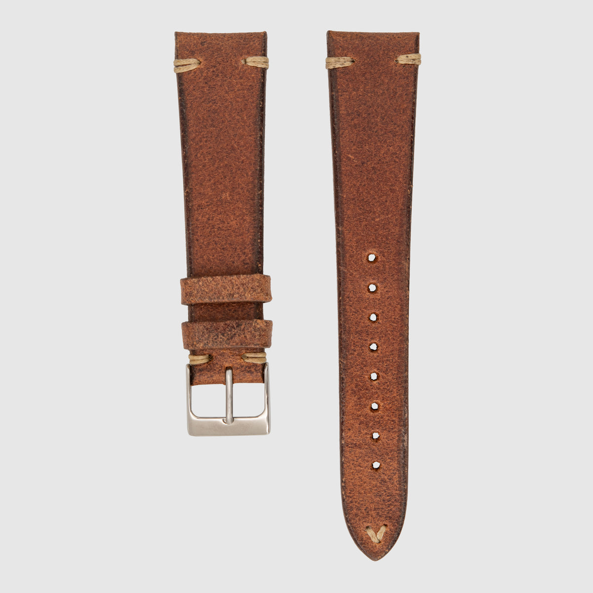 Vintage Straps Smooth with White Stitching (Multiple Colors & Sizes)