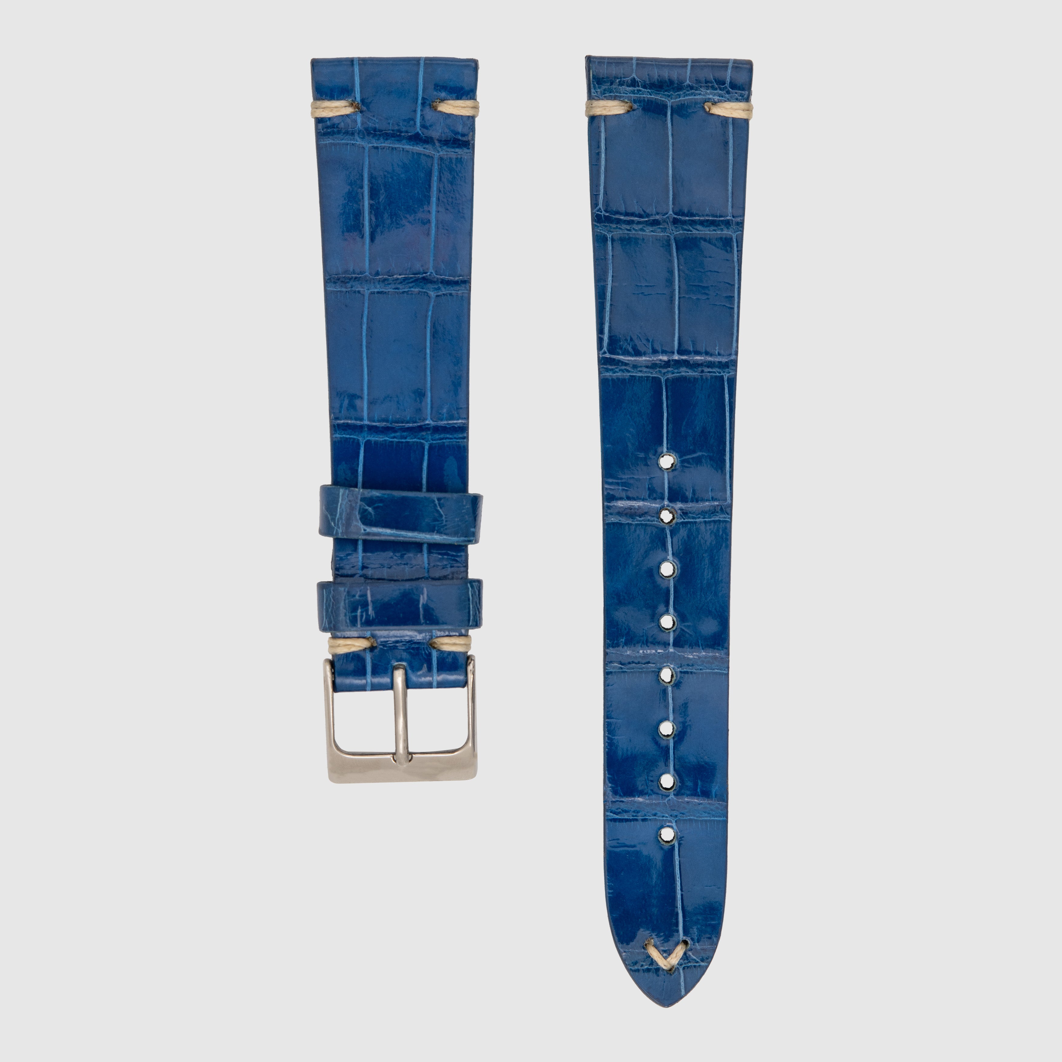 Vintage Straps Alligator Glossy 20/16mm (Multiple Colors)