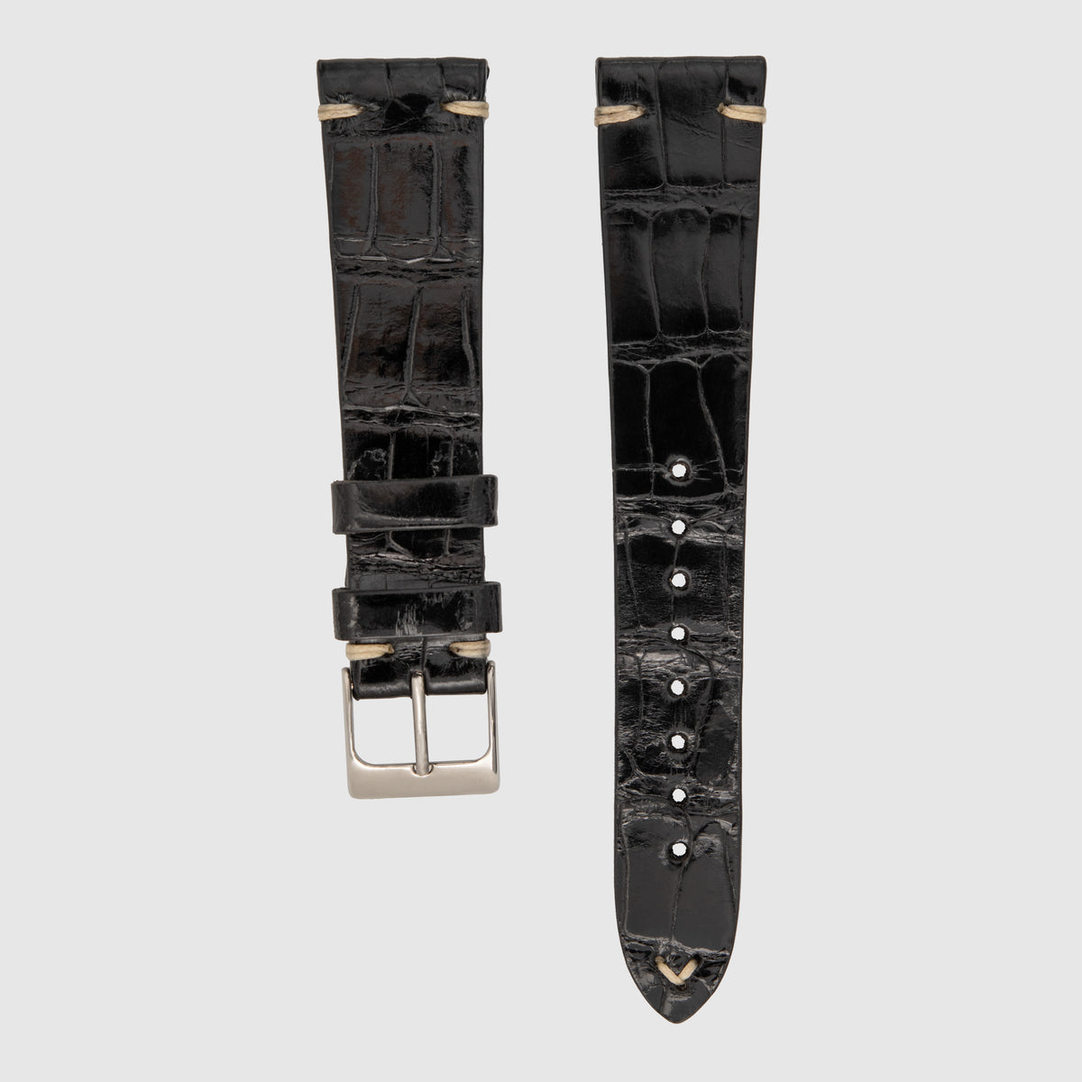 Vintage Straps Alligator Glossy 20/16mm (Multiple Colors)