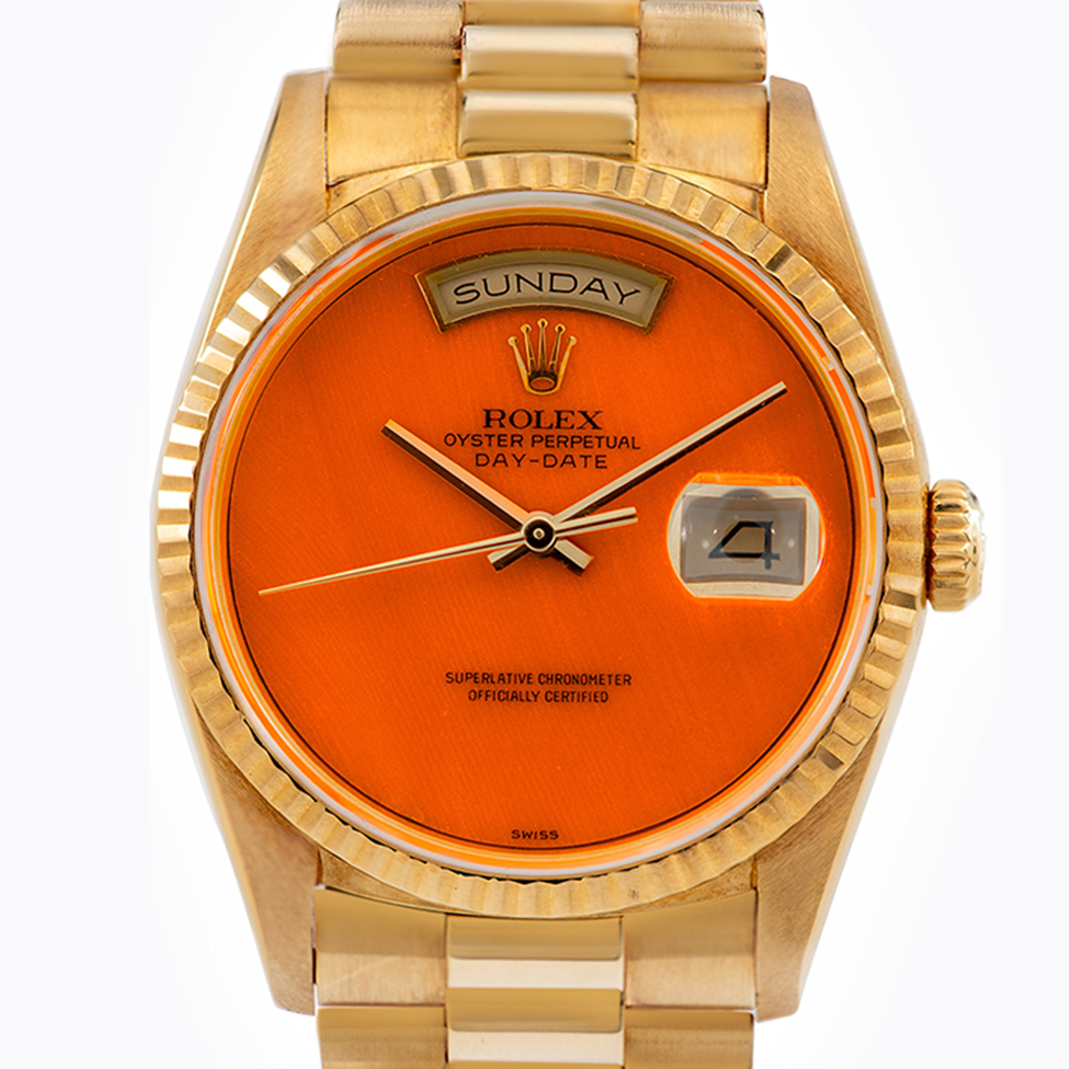 1989 Rolex Day Date Coral Dial Ref. 18238
