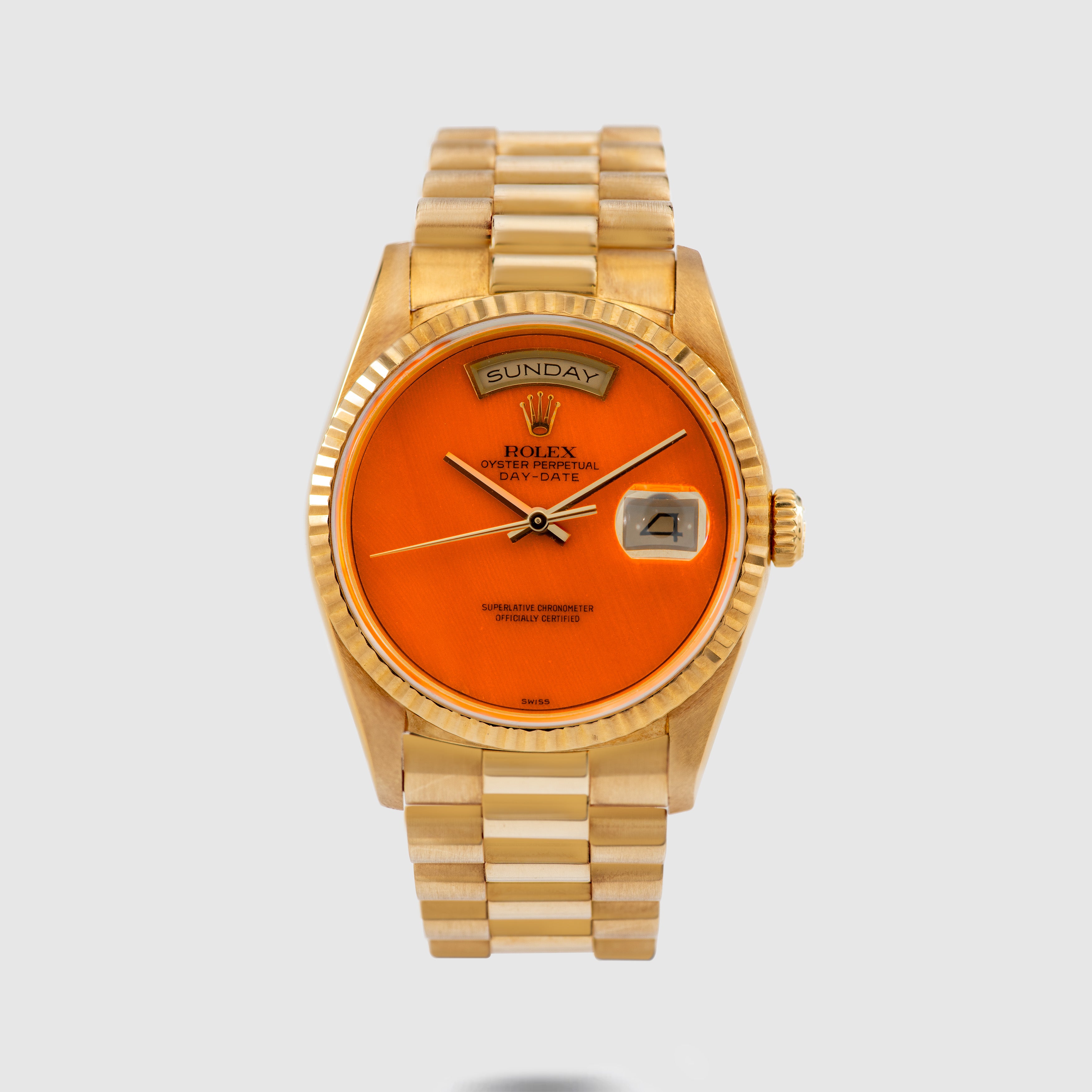1989 Rolex Day Date Coral Dial Ref. 18238