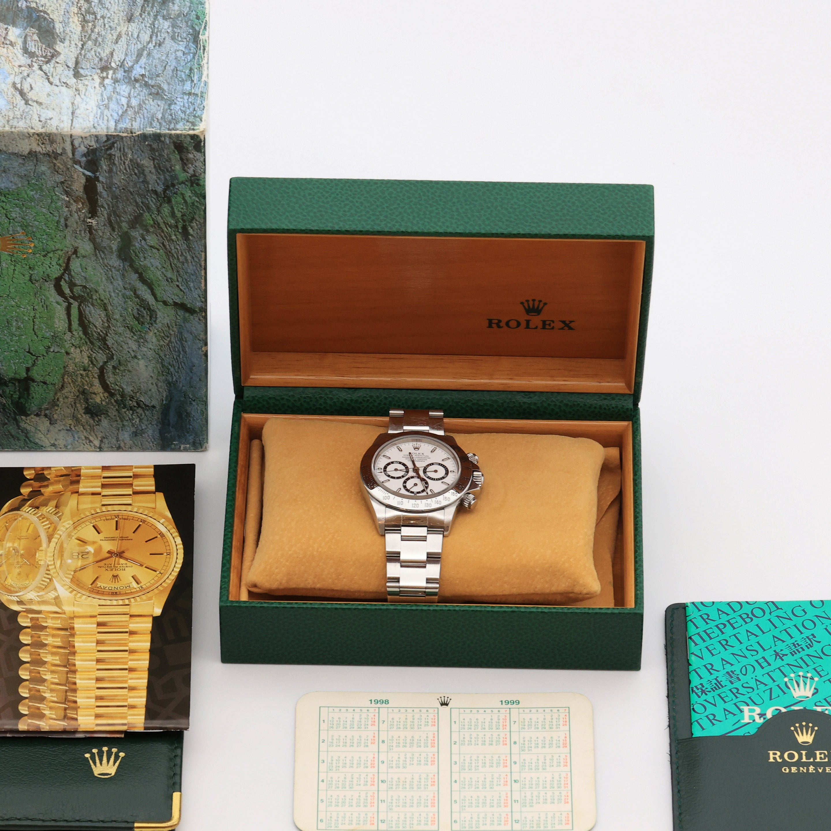 1997 Rolex Daytona White Dial U Series Ref.16520 (with boxes and booklets)