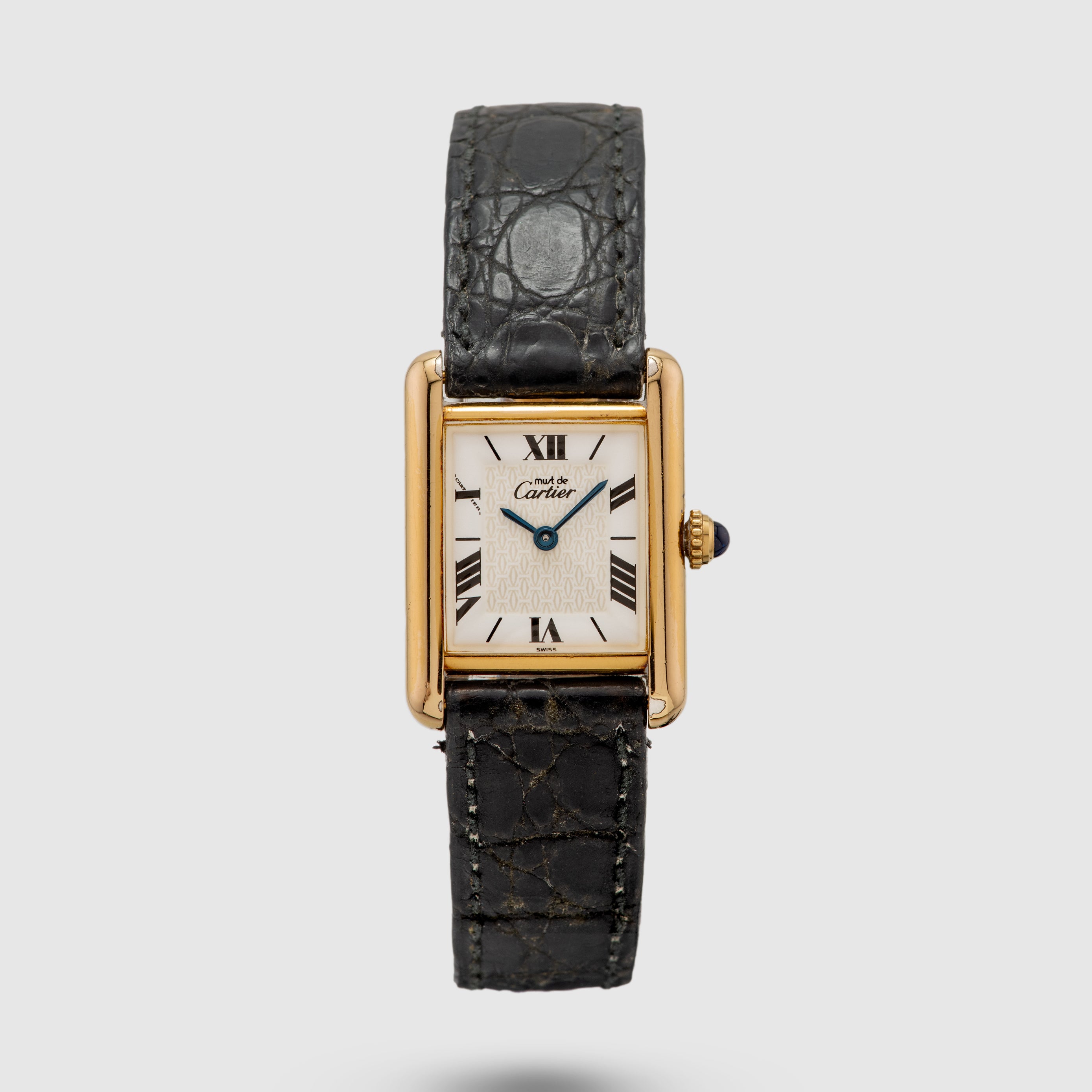 Cartier Must de Tank White Roman Dial Ref. 1619