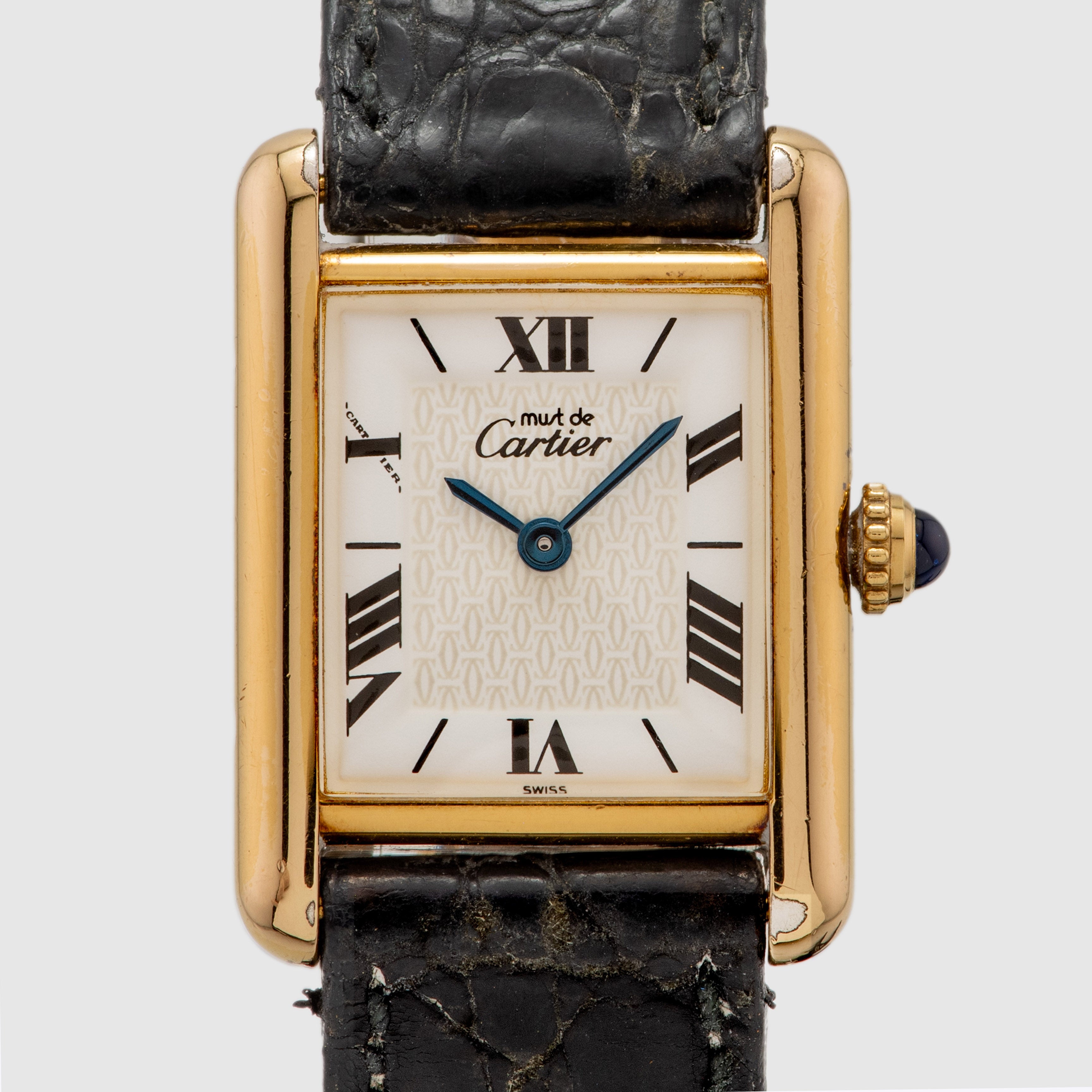 Cartier Must de Tank White Roman Dial Ref. 1619