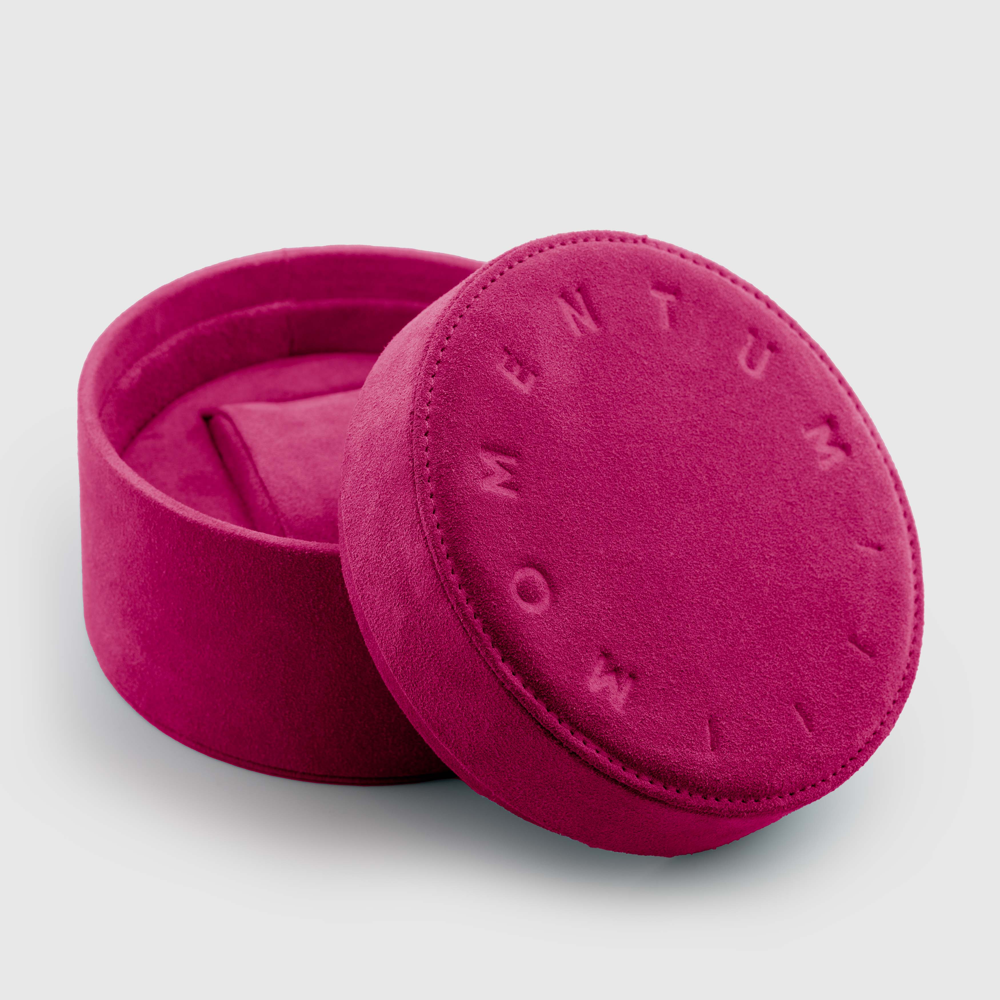 Momentum Suede Watch Box - Fuchsia