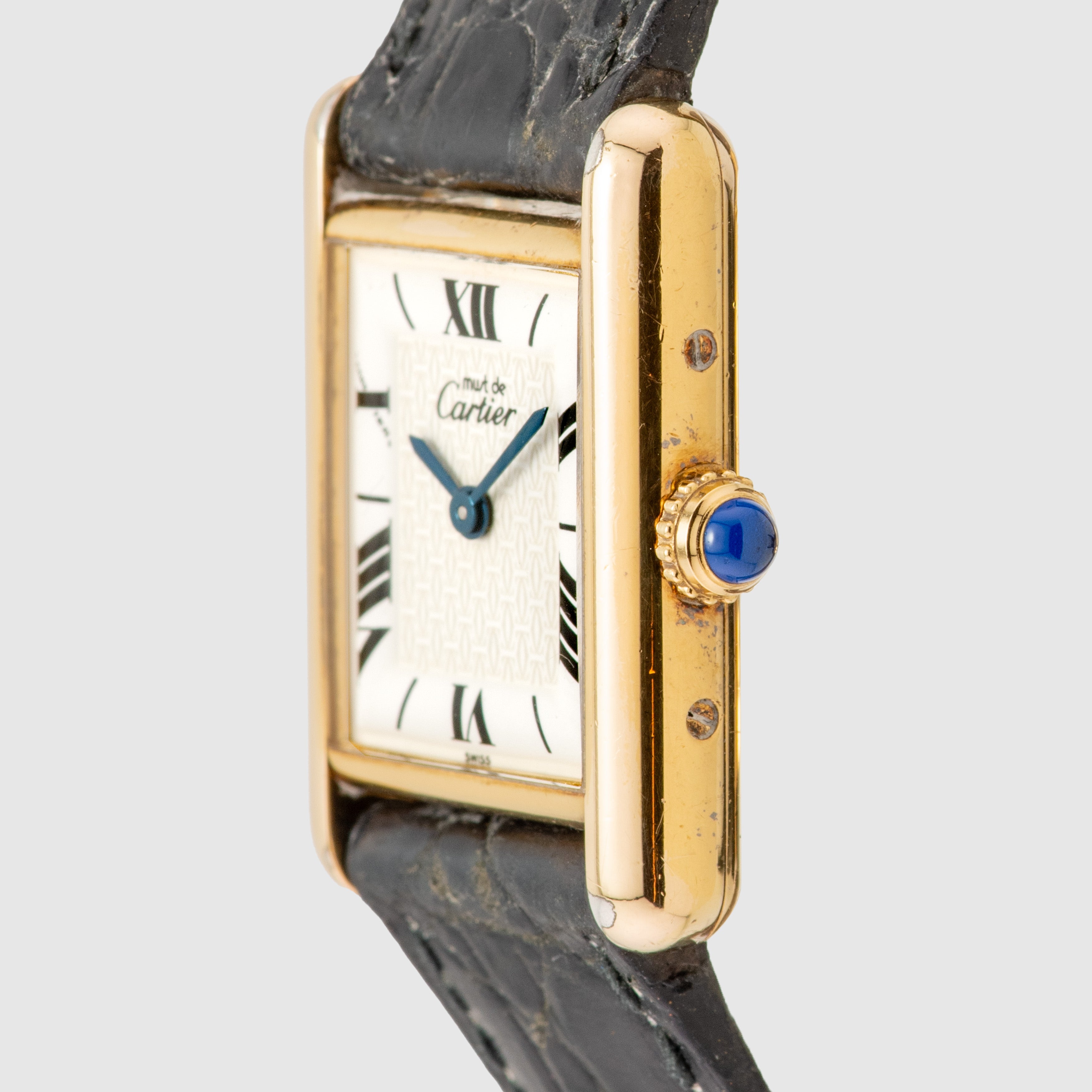 Cartier Must de Tank White Roman Dial Ref. 1619