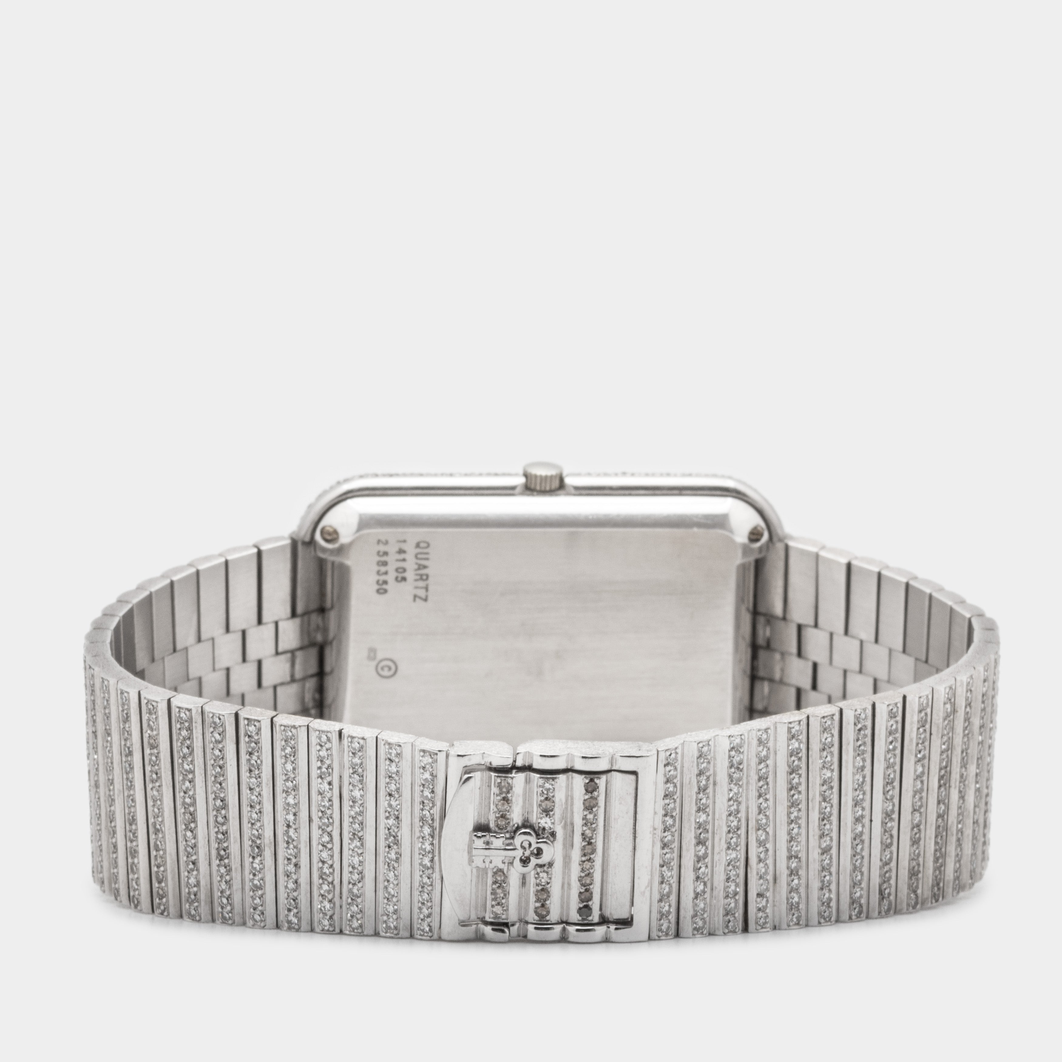 1975 Piaget Beta 21 Full Rare Snowball Diamond Setting and Bracelet made by Corum Ref. 14105