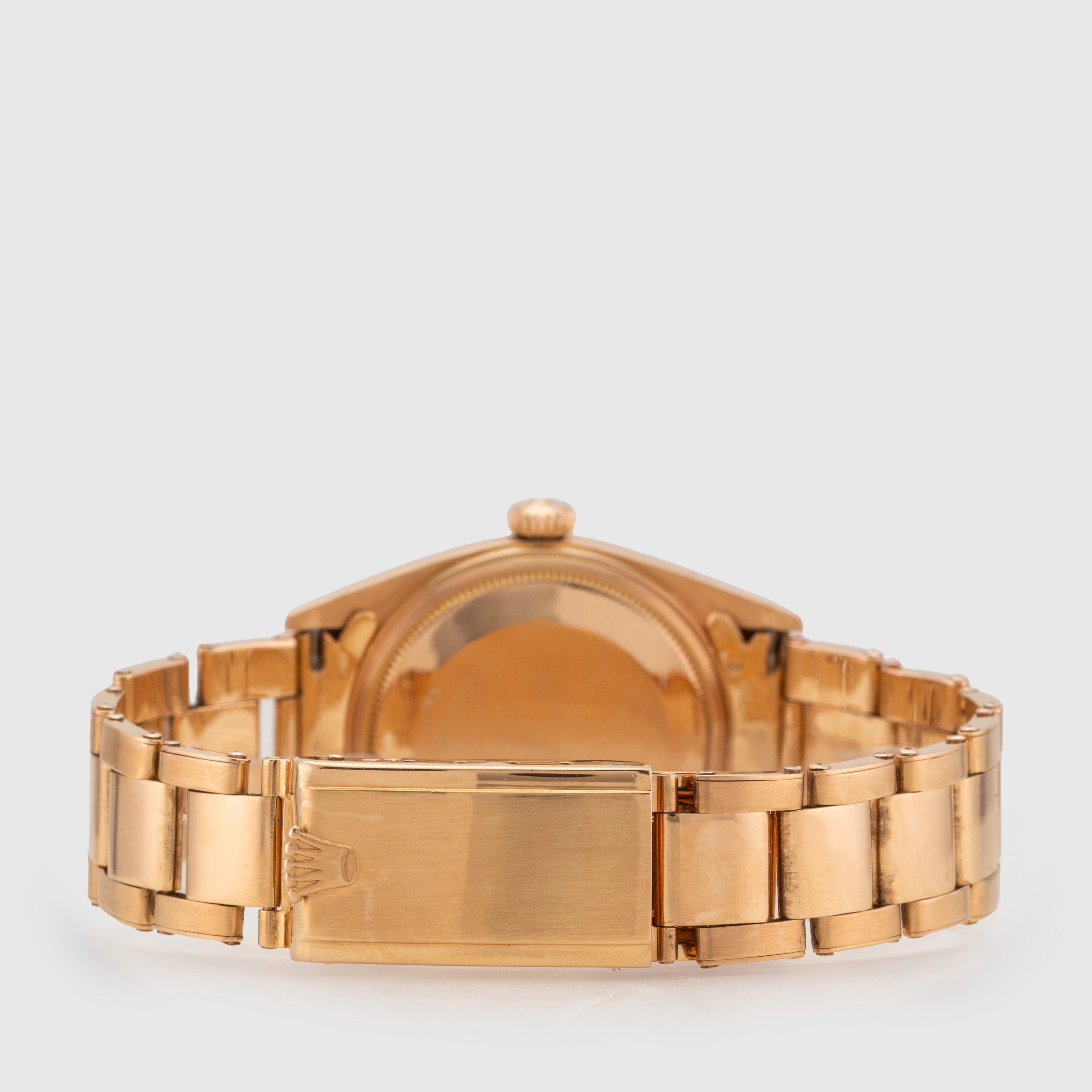 1965 Rolex Day Date Pink Gold Riveted Stretch Oyster Ref. 1807