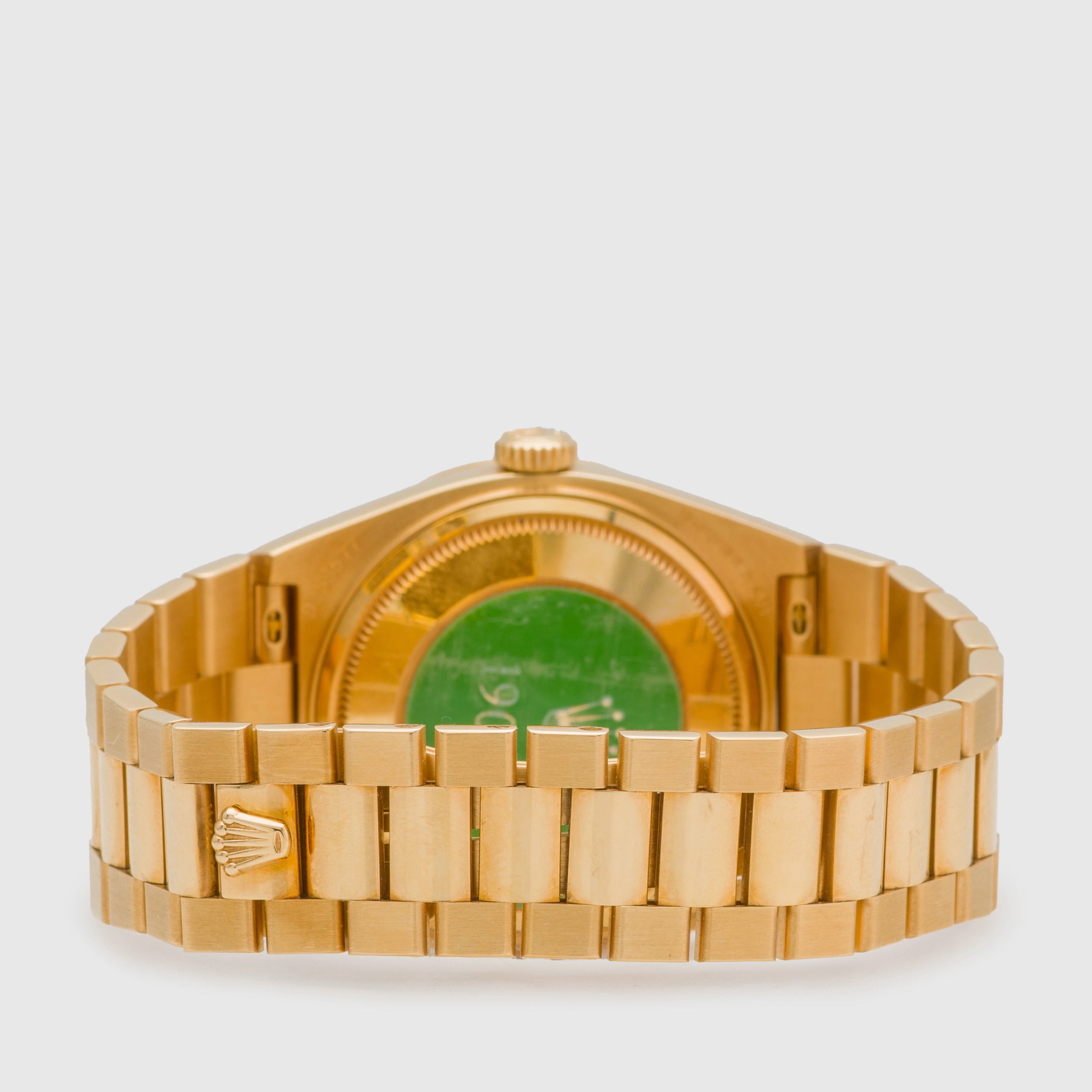 1986 Rolex Day Date Oysterquartz Honeycomb Diamond Dial Ref. 19048