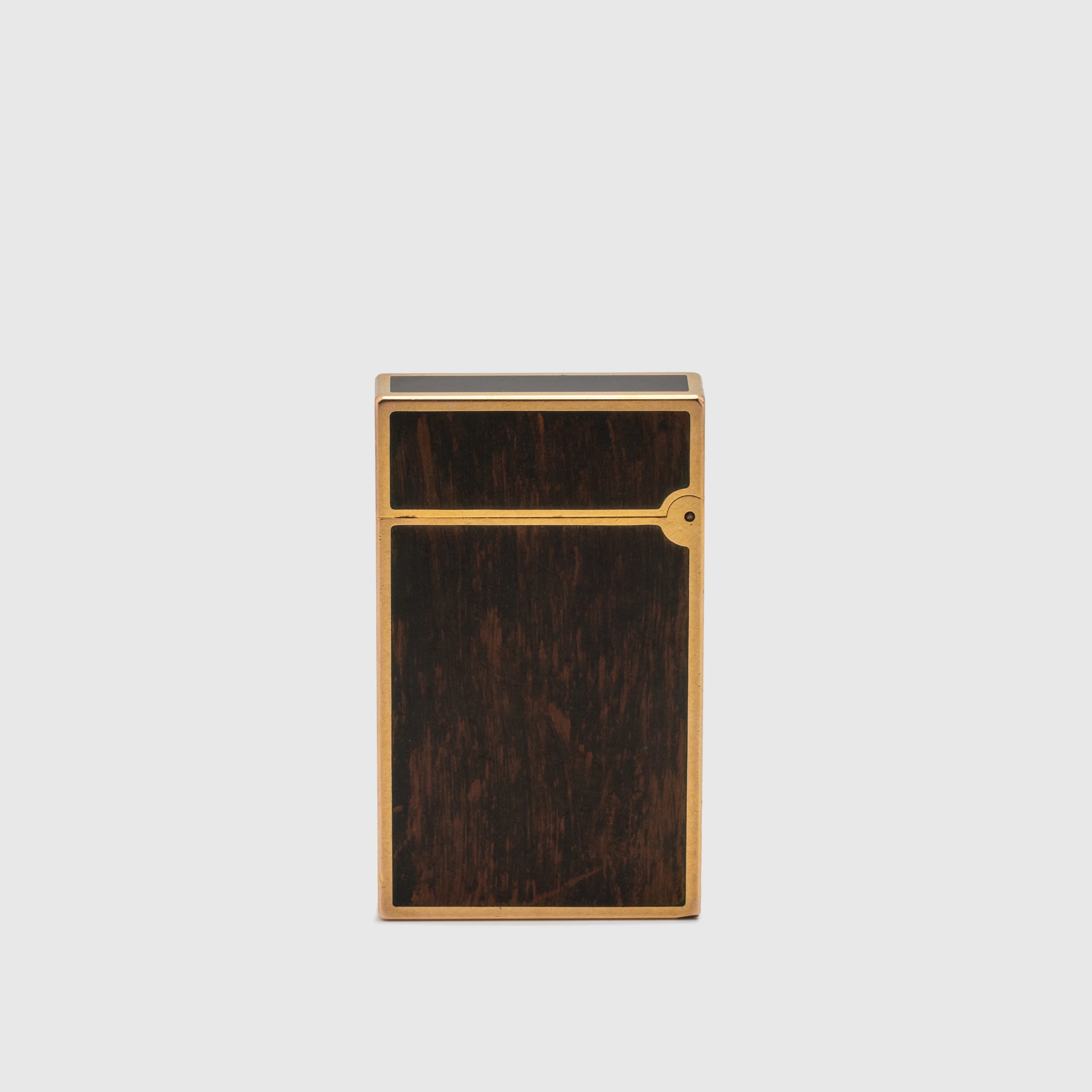 St. Dupont Lighter 'Saudi Palm' Logo Wood Finish