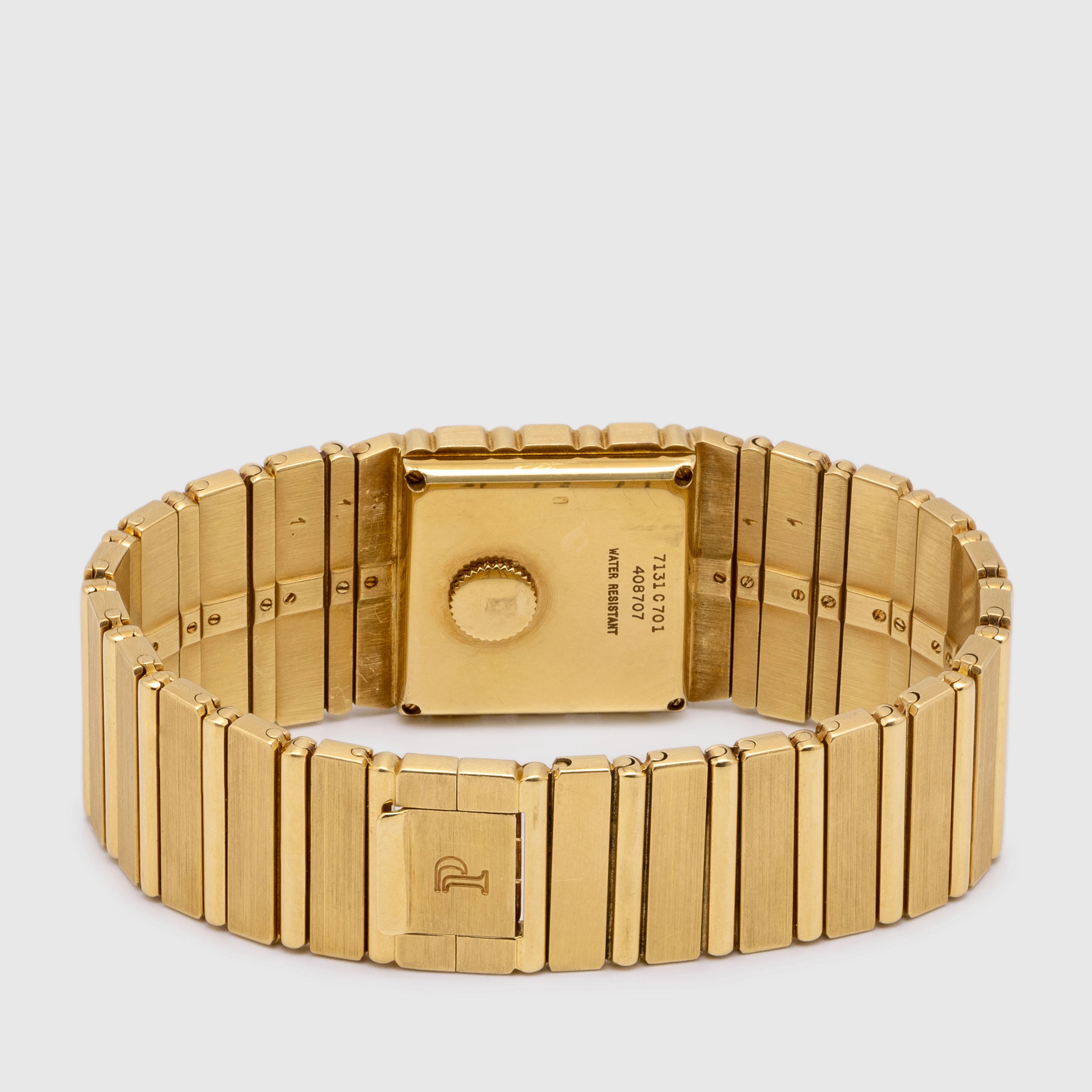 1980's Piaget Polo 18K Yellow Gold Black Dial Ref. 7131 c 701