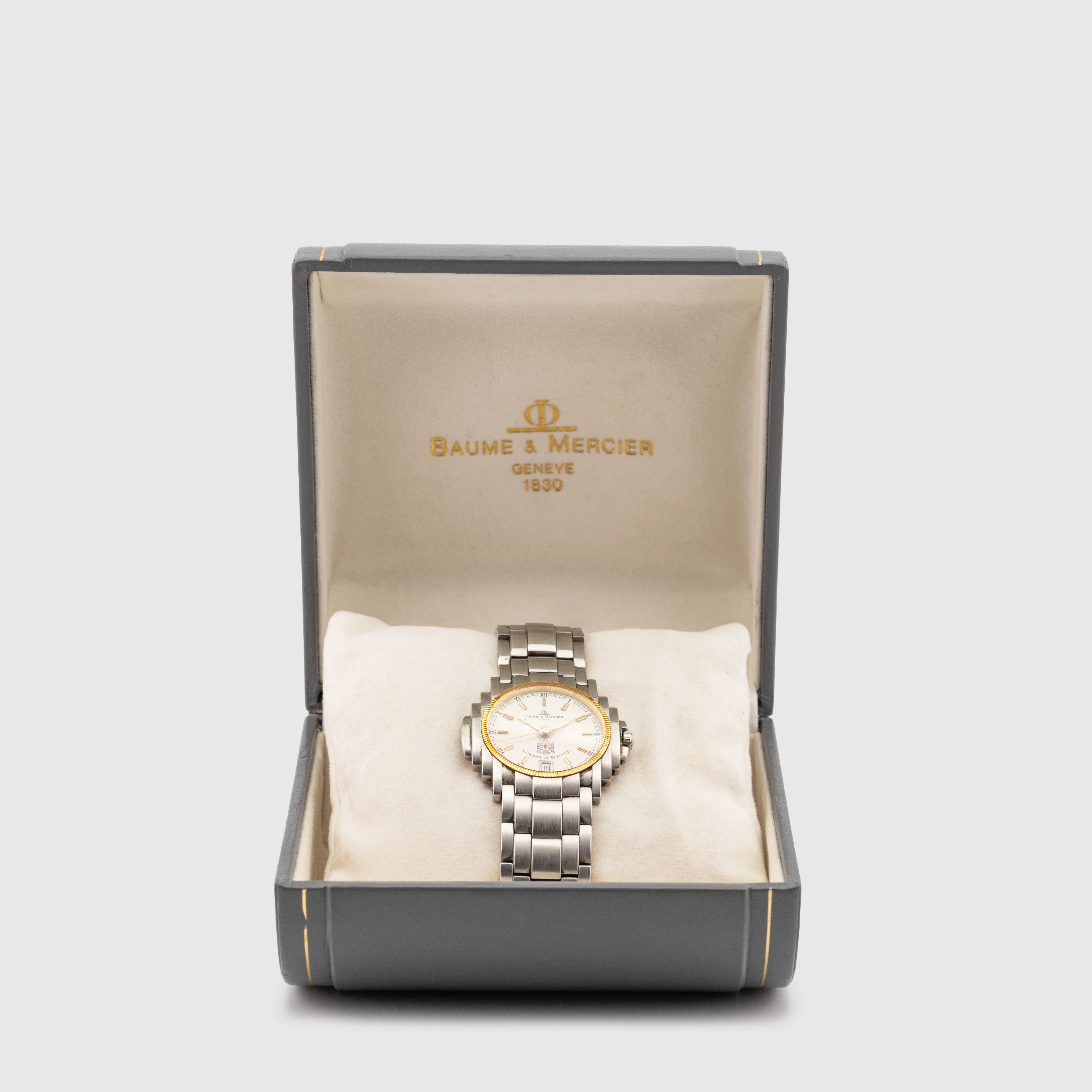 1990's Baume & Mercier Shogun ADNOC 10 Years Service Ref. 5136.018.3 (with Box)