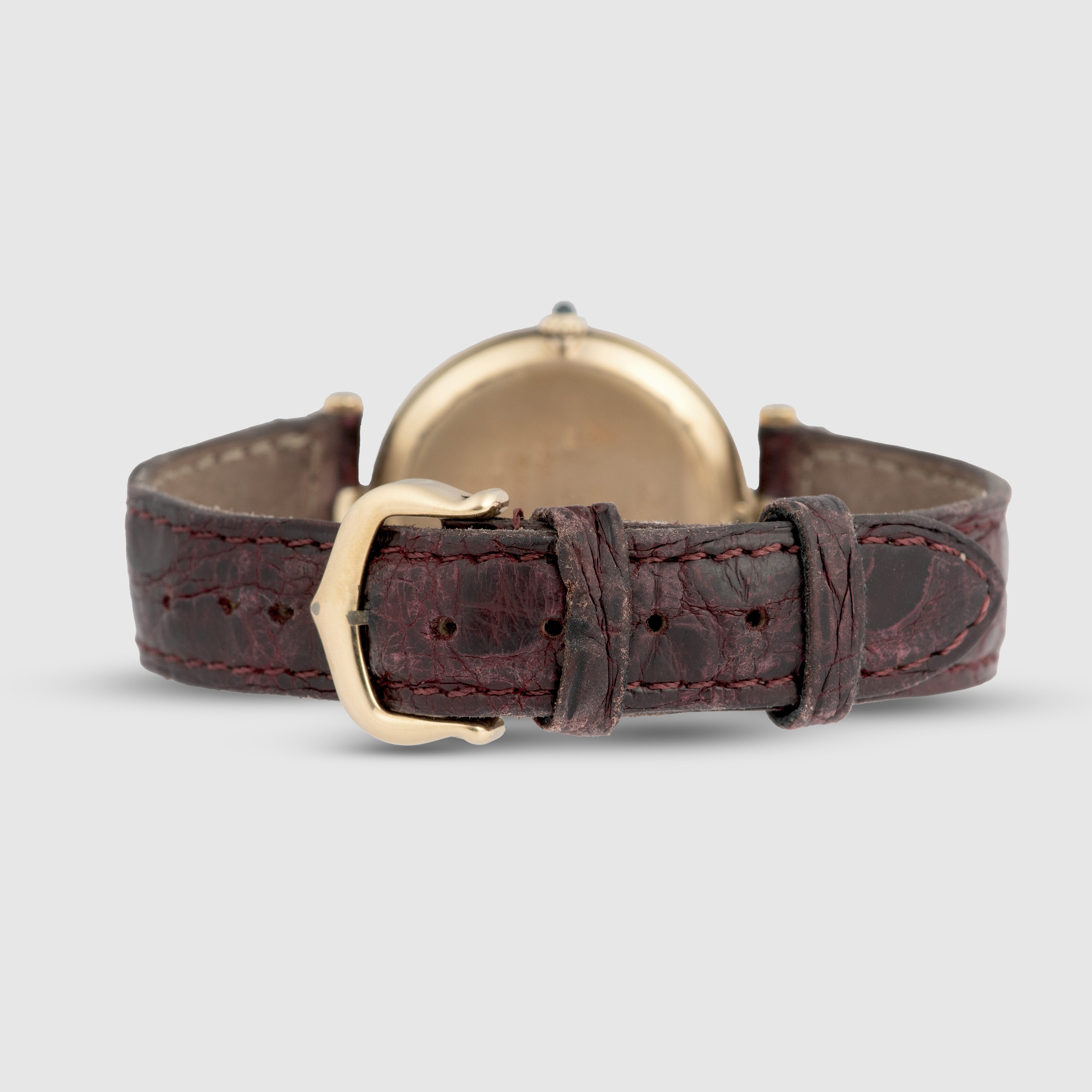 1980's Cartier Must De Vendome Red Deco Dial Ref. 17