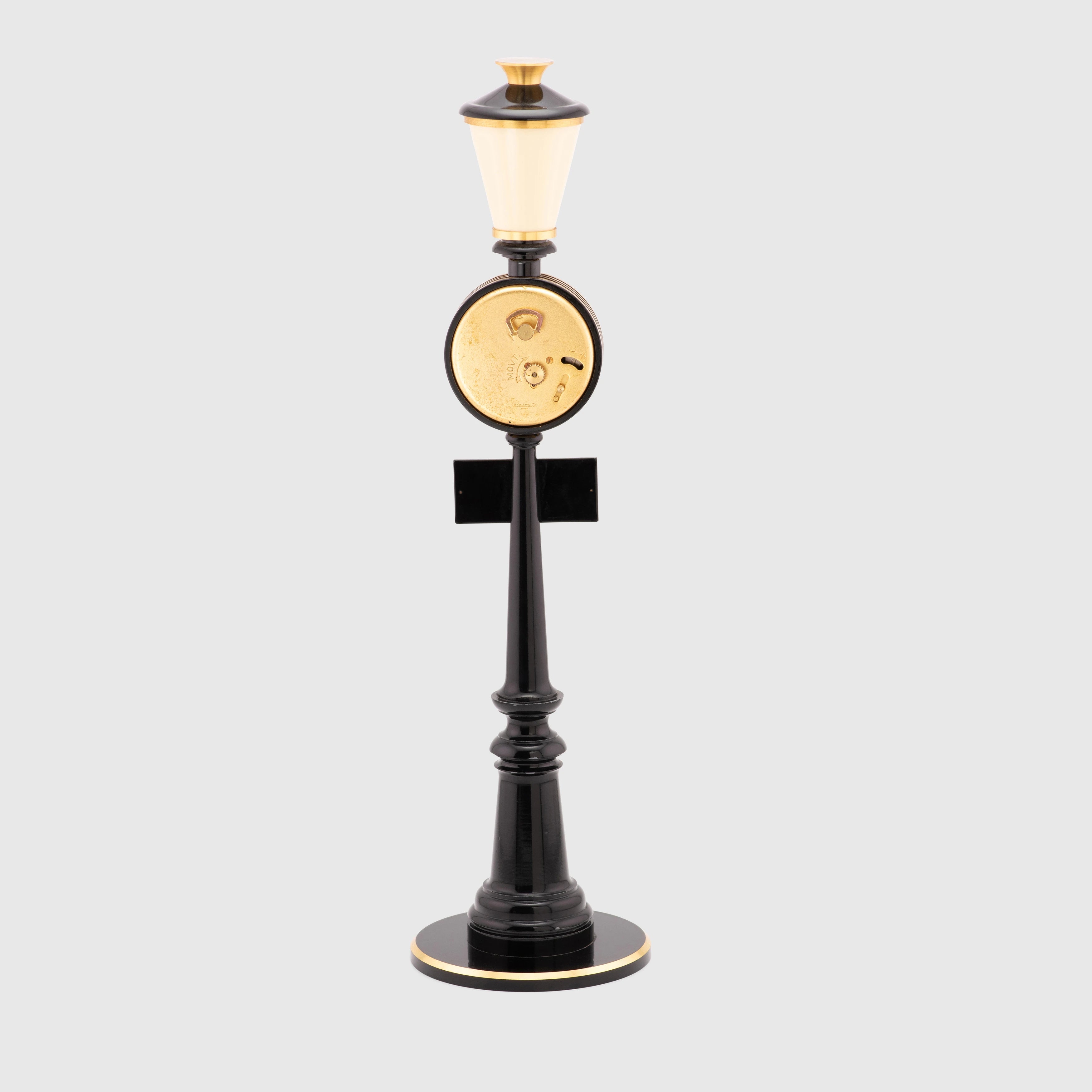 1965 LeCoultre Rue de la Paix Street Lamp Table Clock