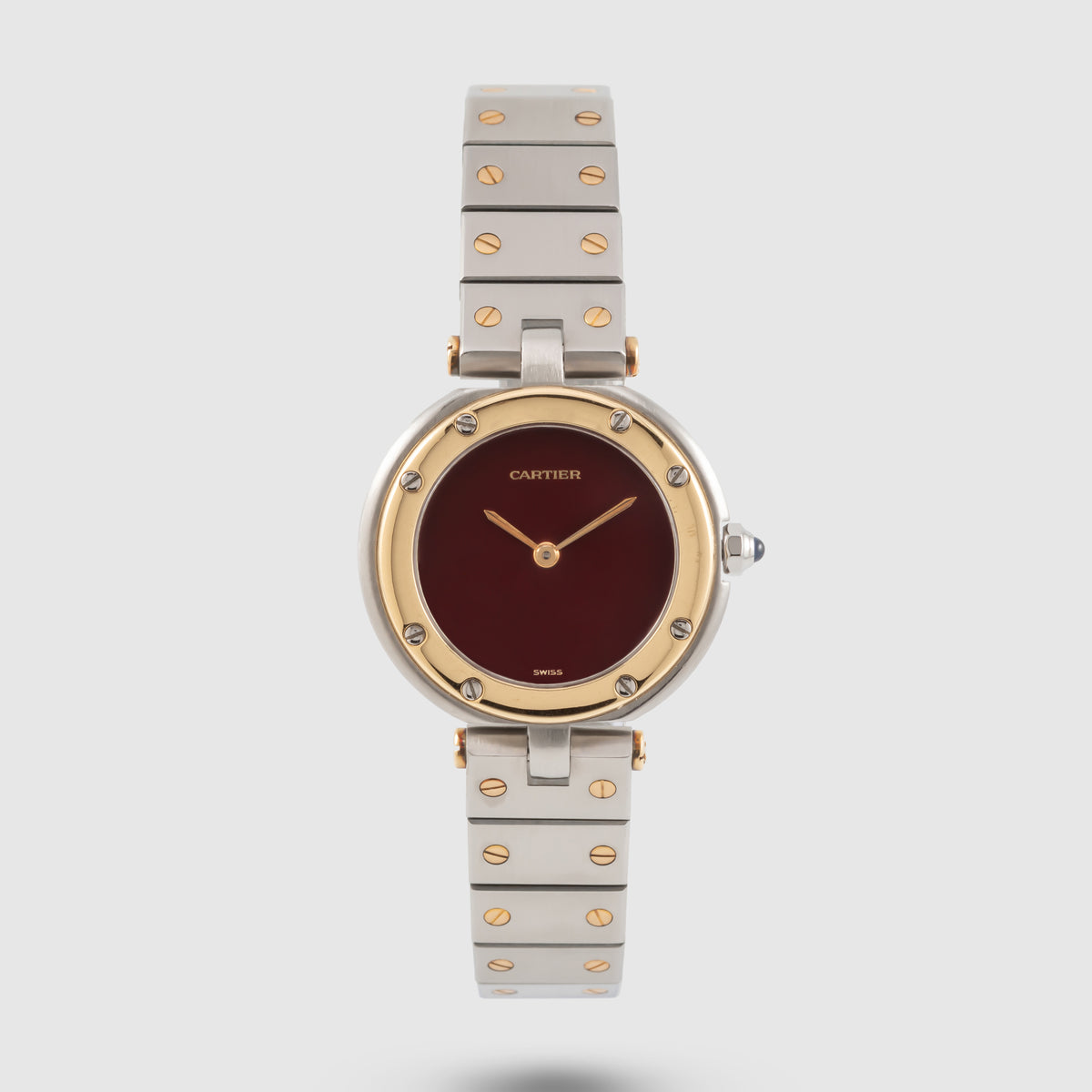 1990's Cartier Santos Burgundy Dial Ref. 8191