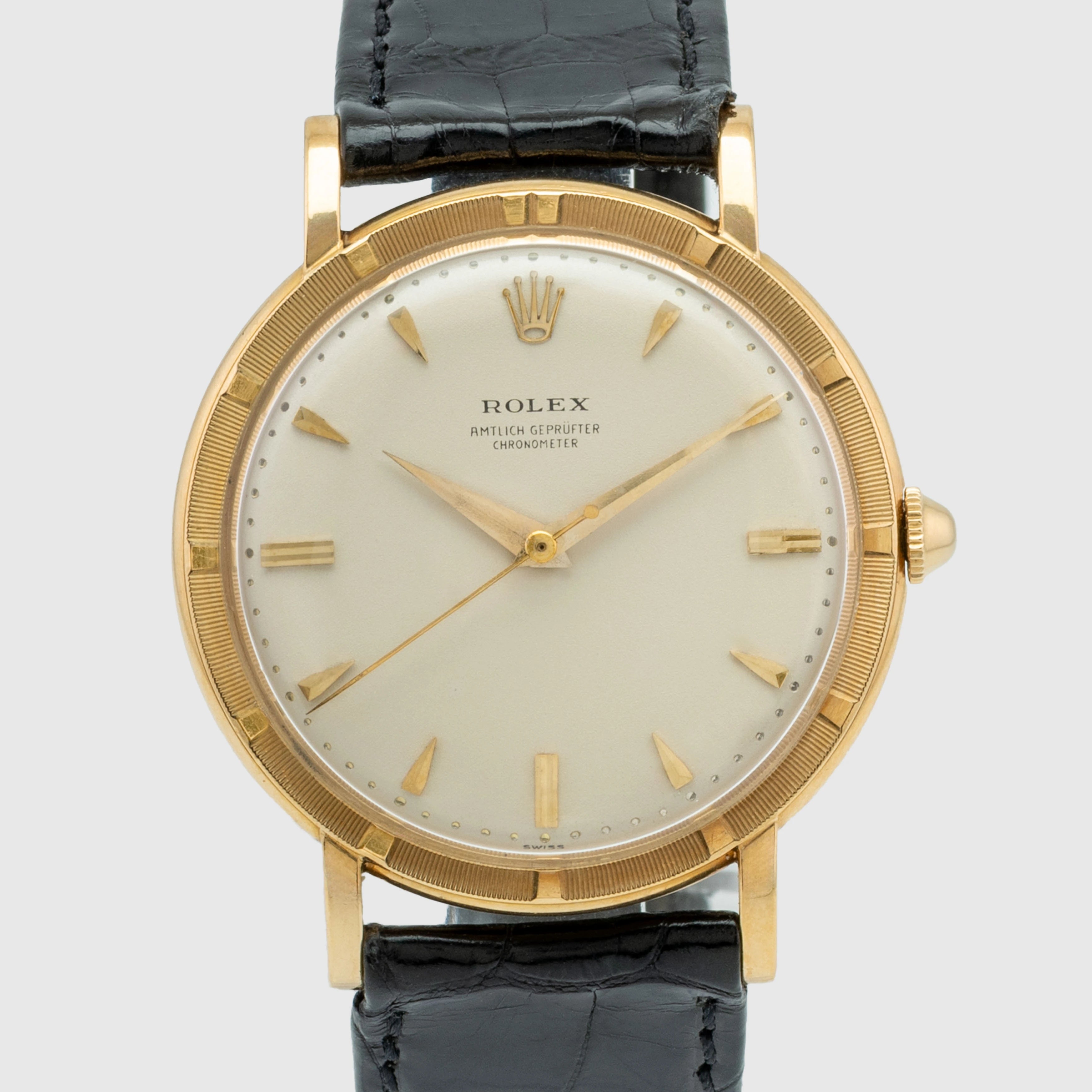 1958 Rolex Dress Watch 18K 'Amtlich Gepruefter' Chronometer, Like new Ref. 8952