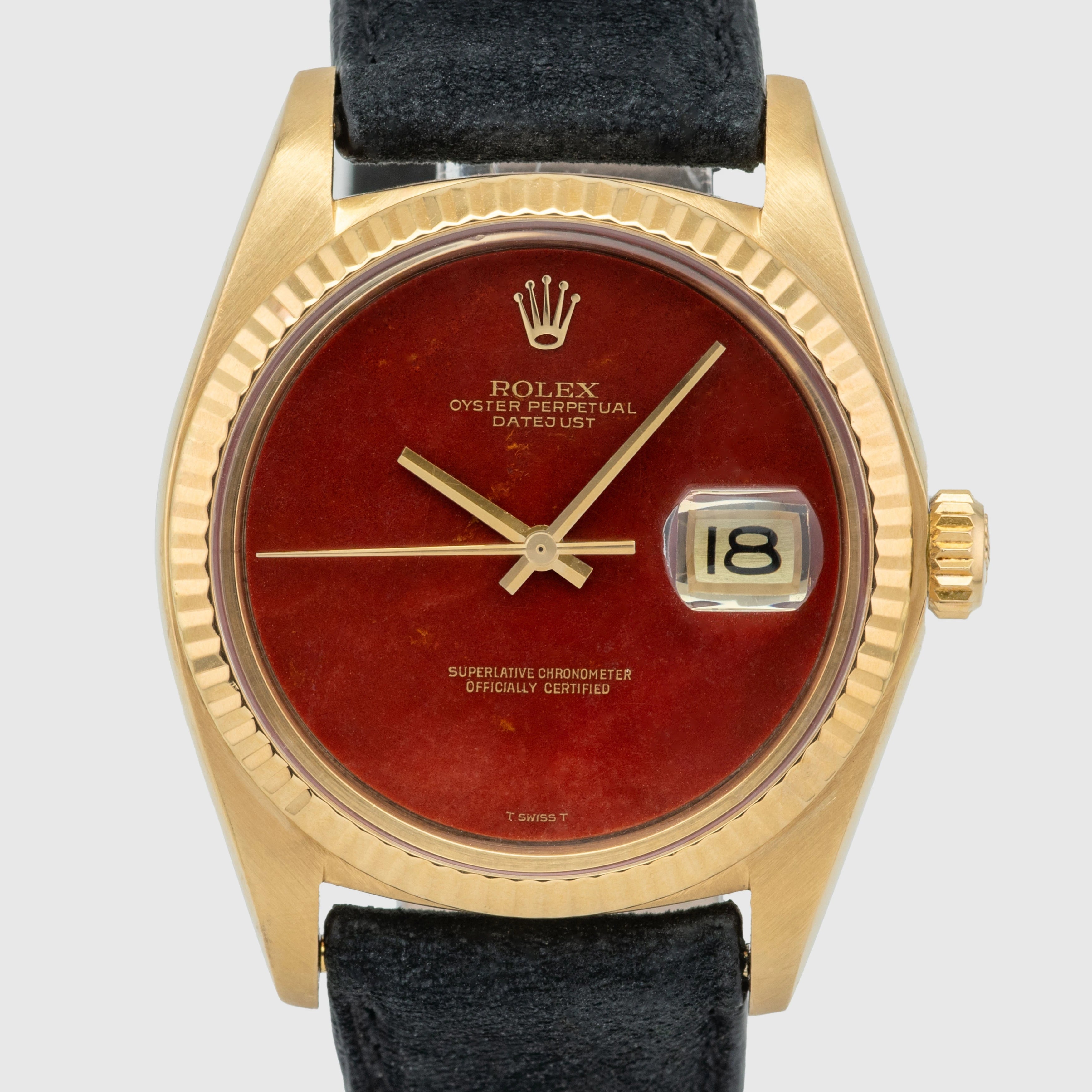 1976 Rolex Datejust 18K Red Jasper Ref. 1601