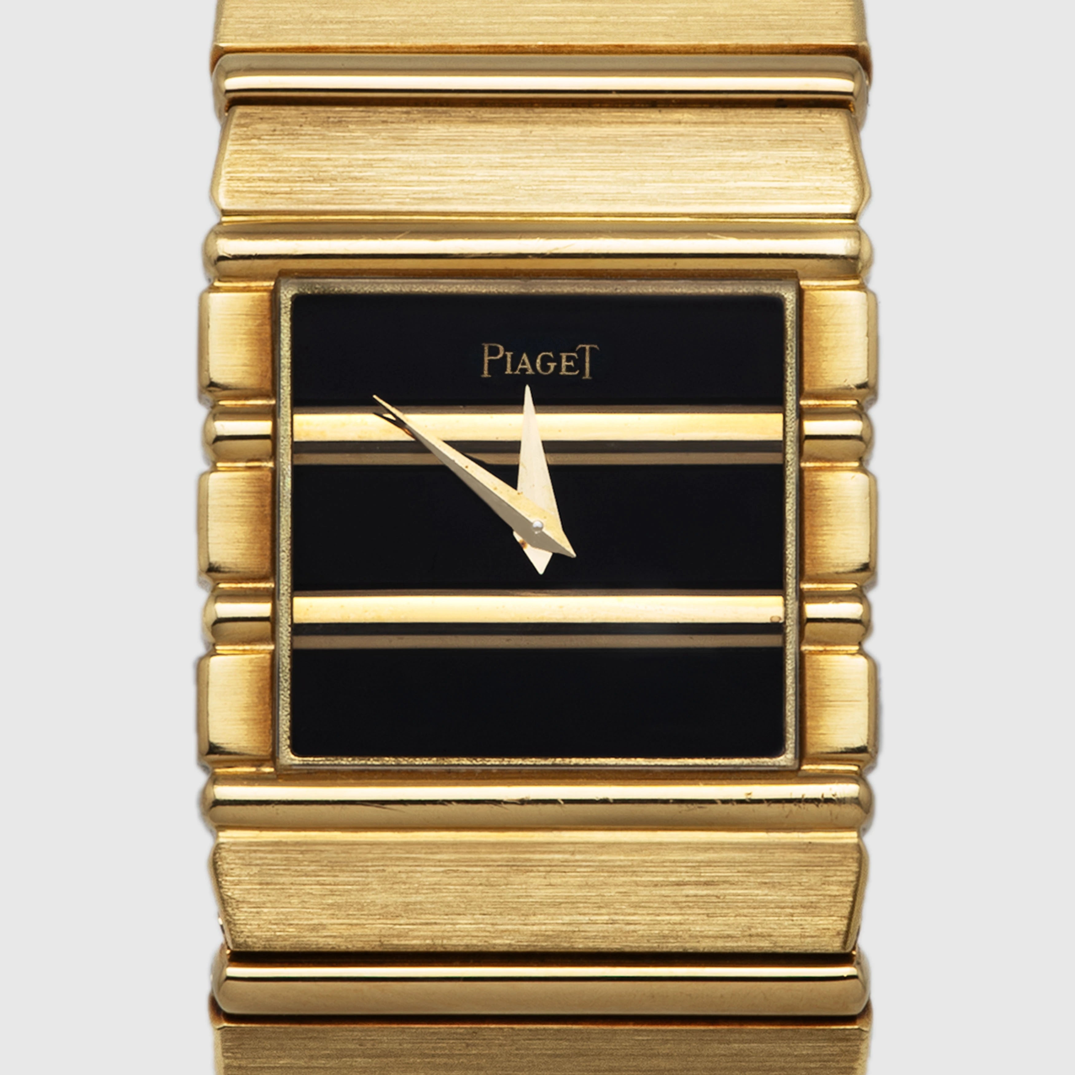 1980's Piaget Polo 18K Yellow Gold Black Dial Ref. 7131 c 701