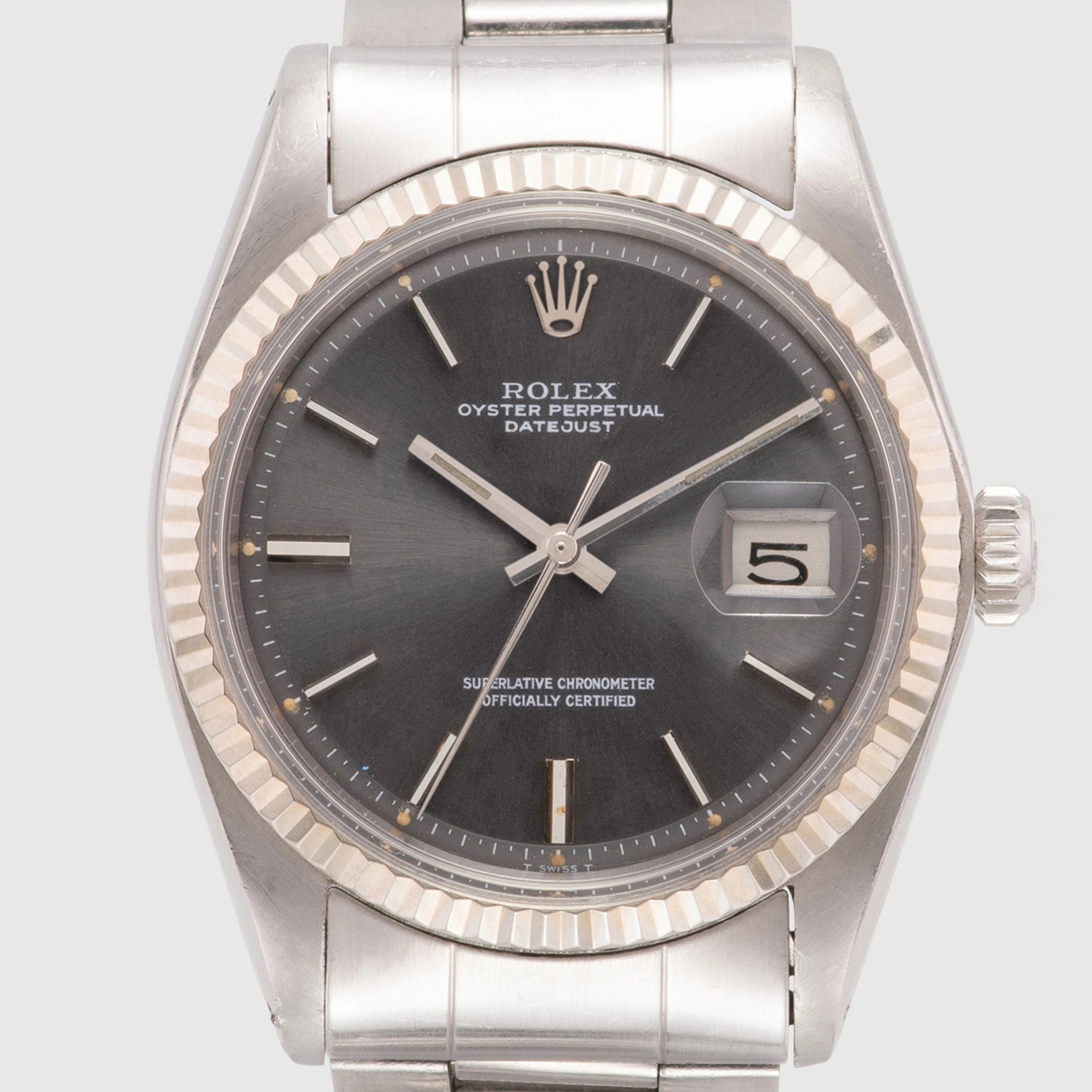 1978 Rolex Datejust Grey Dial Oyster Bracelet Ref. 1601