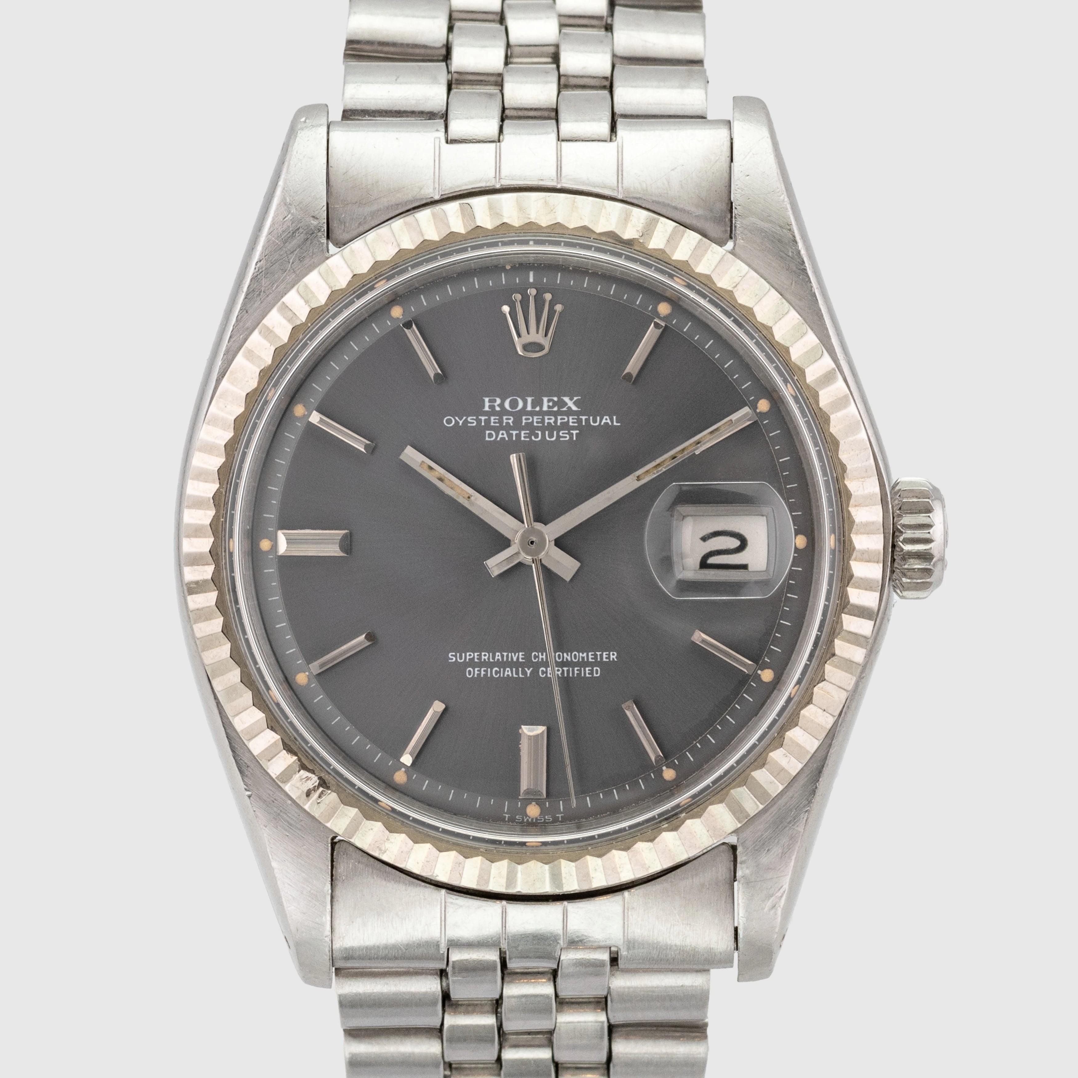 1970 Rolex Datejust Grey Dial Ref. 1601
