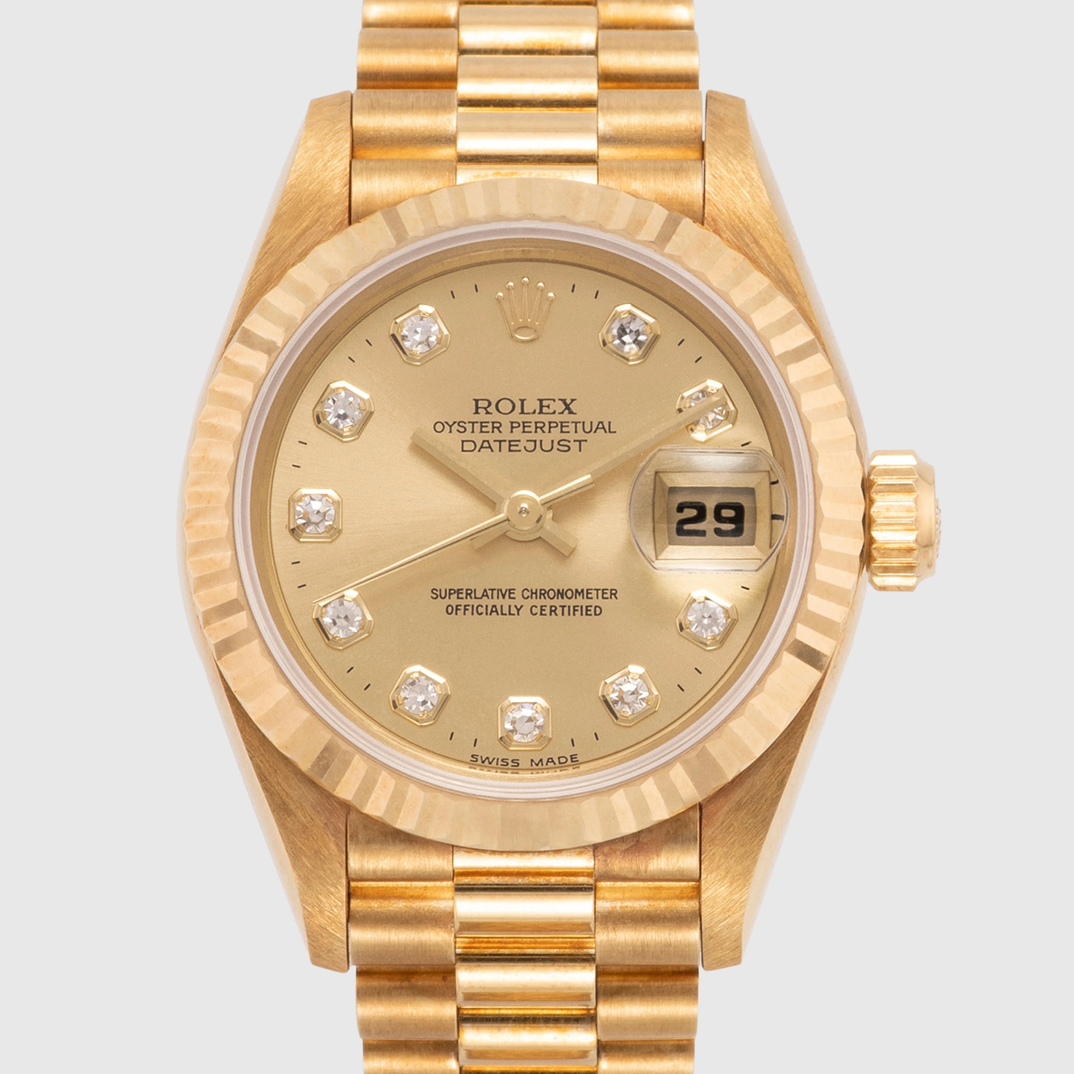 1999 Rolex Lady Datejust Champagne Diamond Dial Ref. 69178 (with Papers)