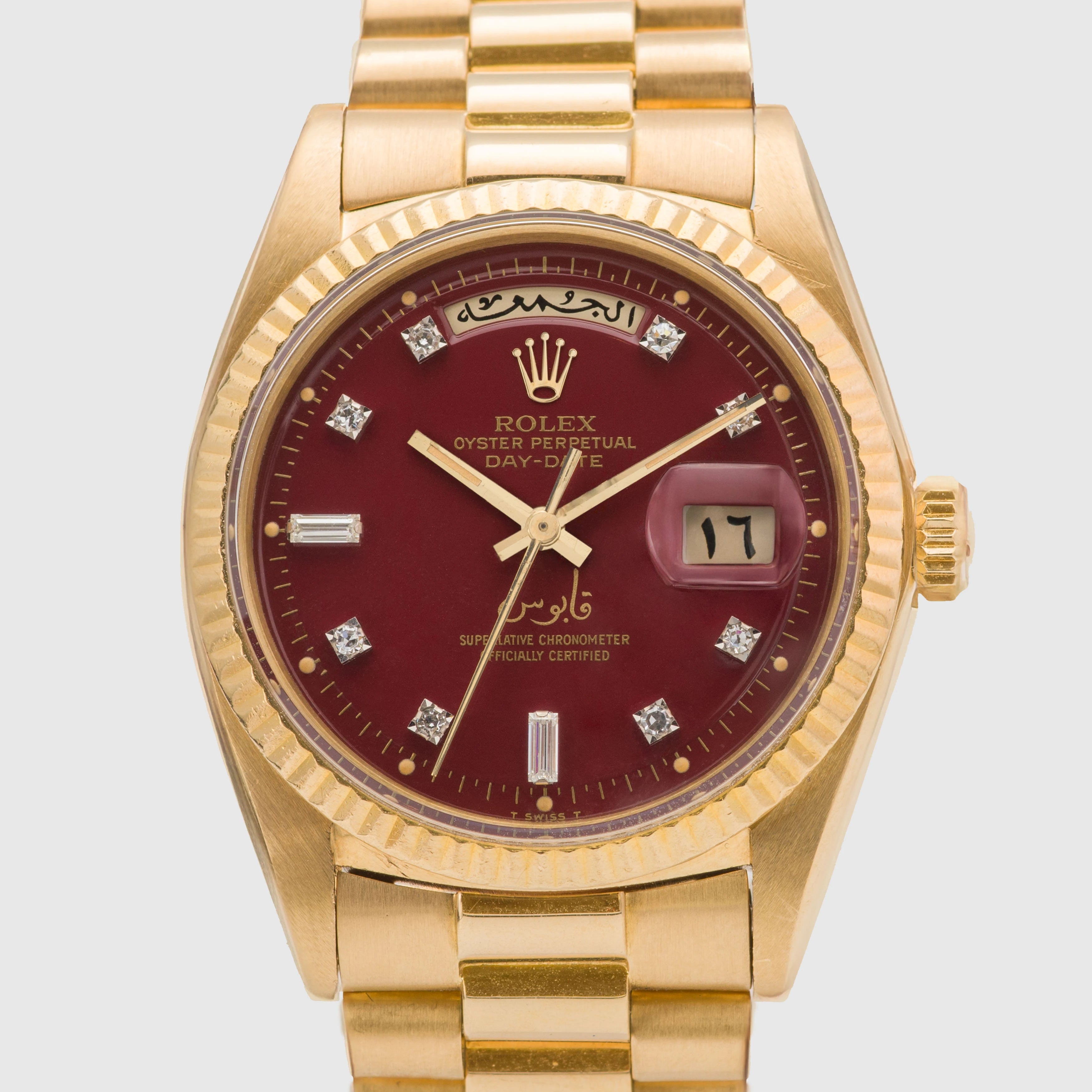 1972 Rolex Day Date Oxblood Stella 'Qaboos' Ref. 1803