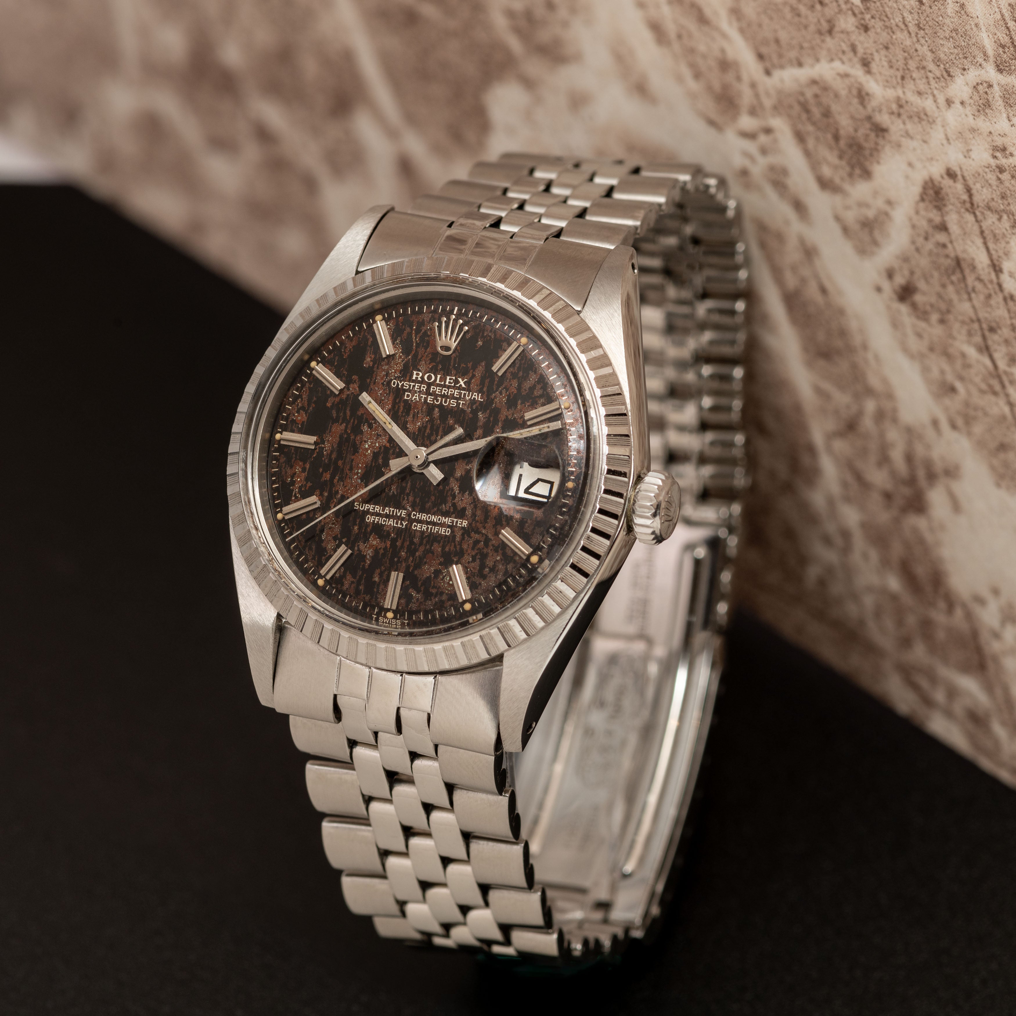 1971 Rolex Datejust Tropical Gilt Dial Ref. 1603