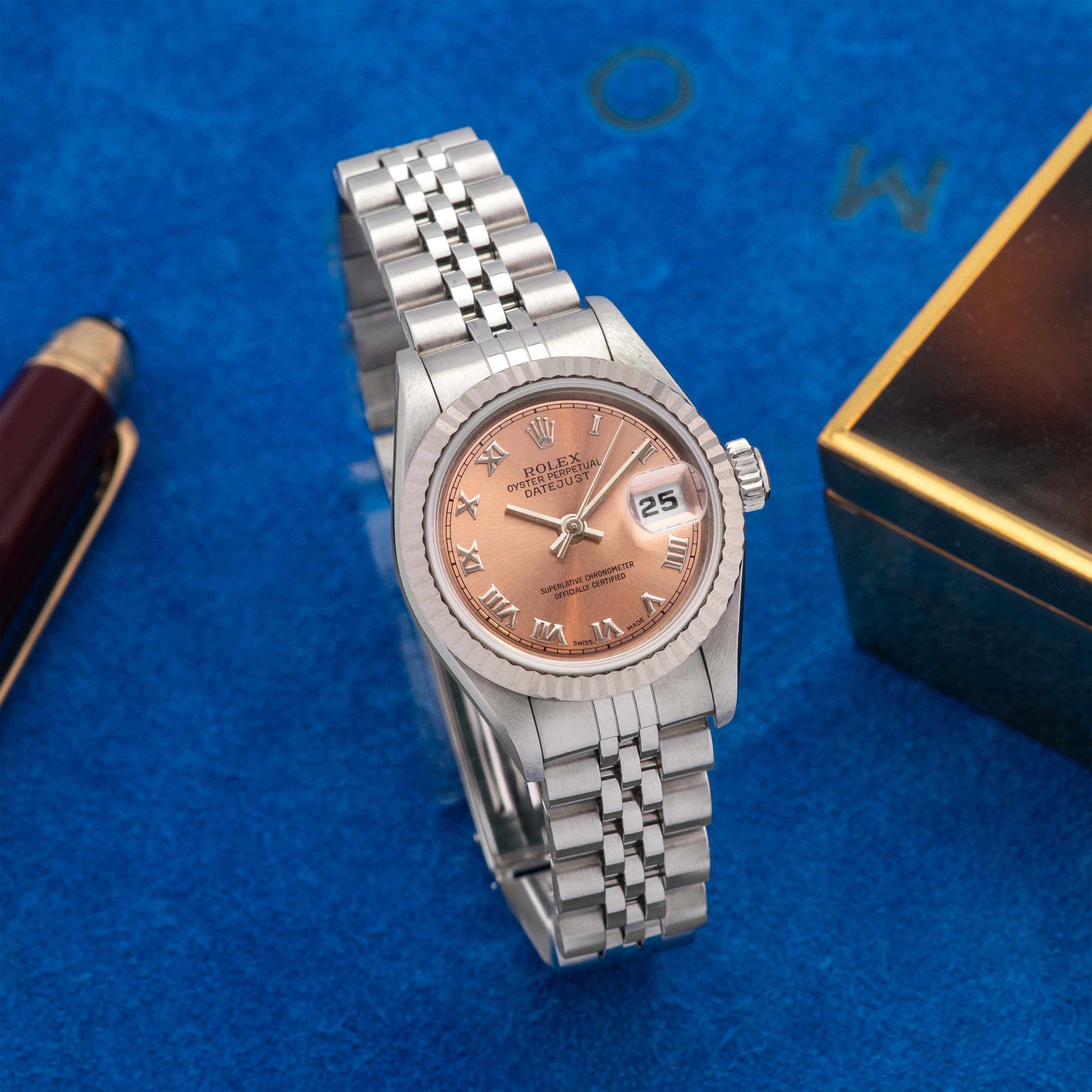 1997 Rolex Lady Datejust LNOS Salmon Dial Ref. 69174
