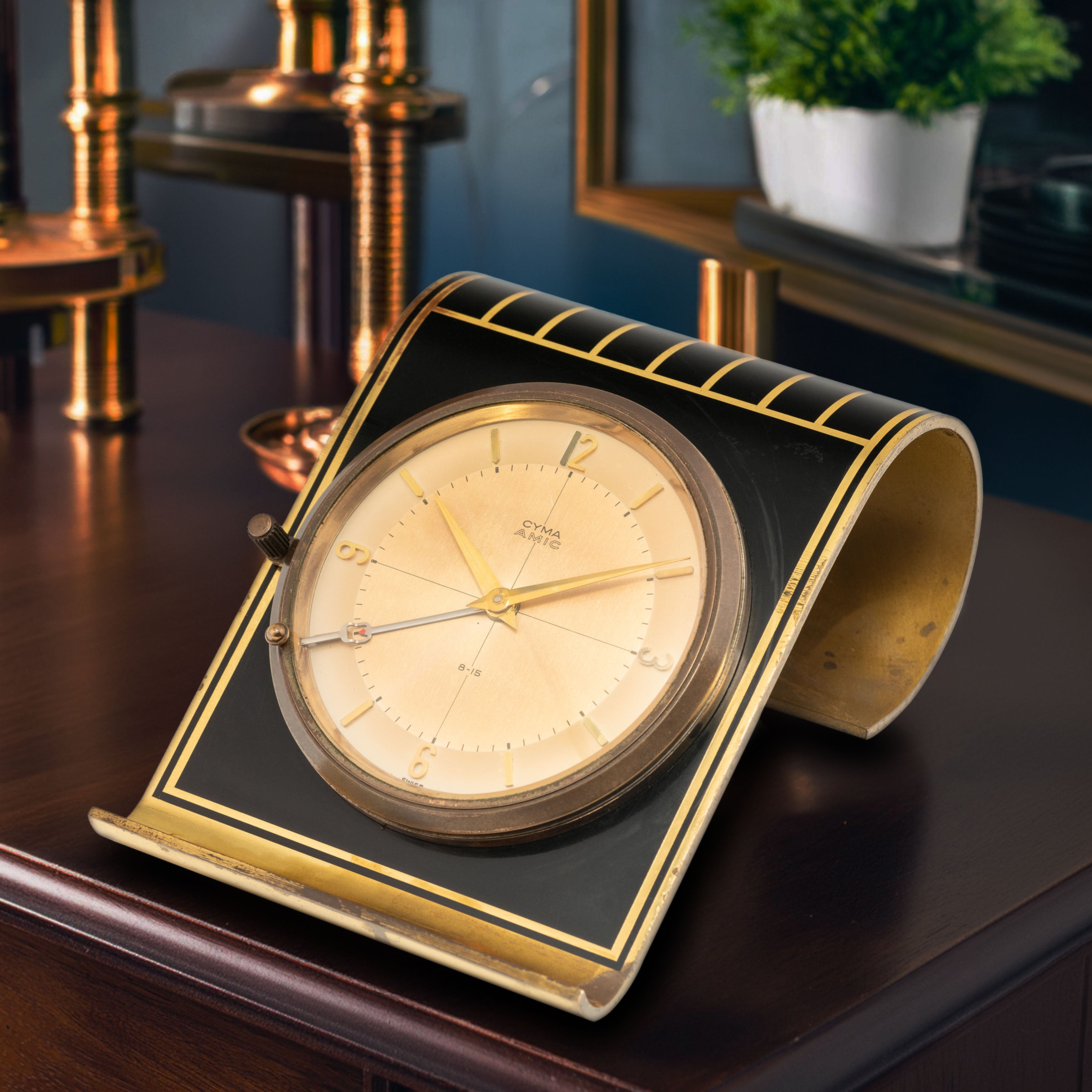 1940's Cyma Amic Alarm Clock