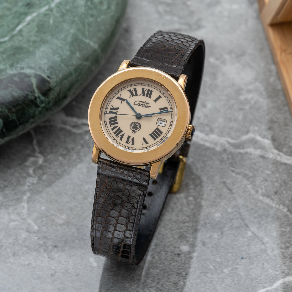 1990's Cartier Must De Cartier Ronde 'Kuwait Logo' Ref. 1800 1 (with Box)