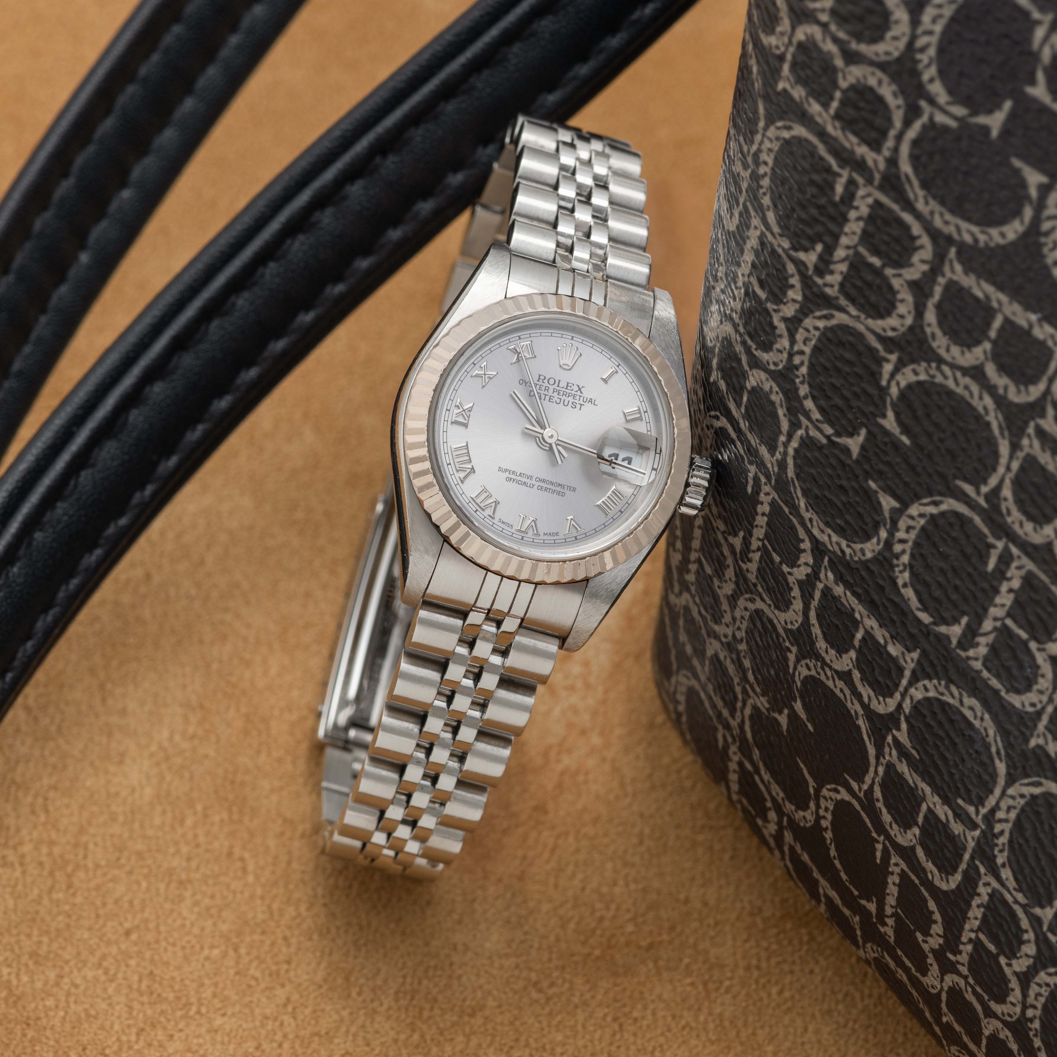 2004 Rolex Lady Datejust St/WG Silver Roman Dial Ref. 79174 (with Booklets)