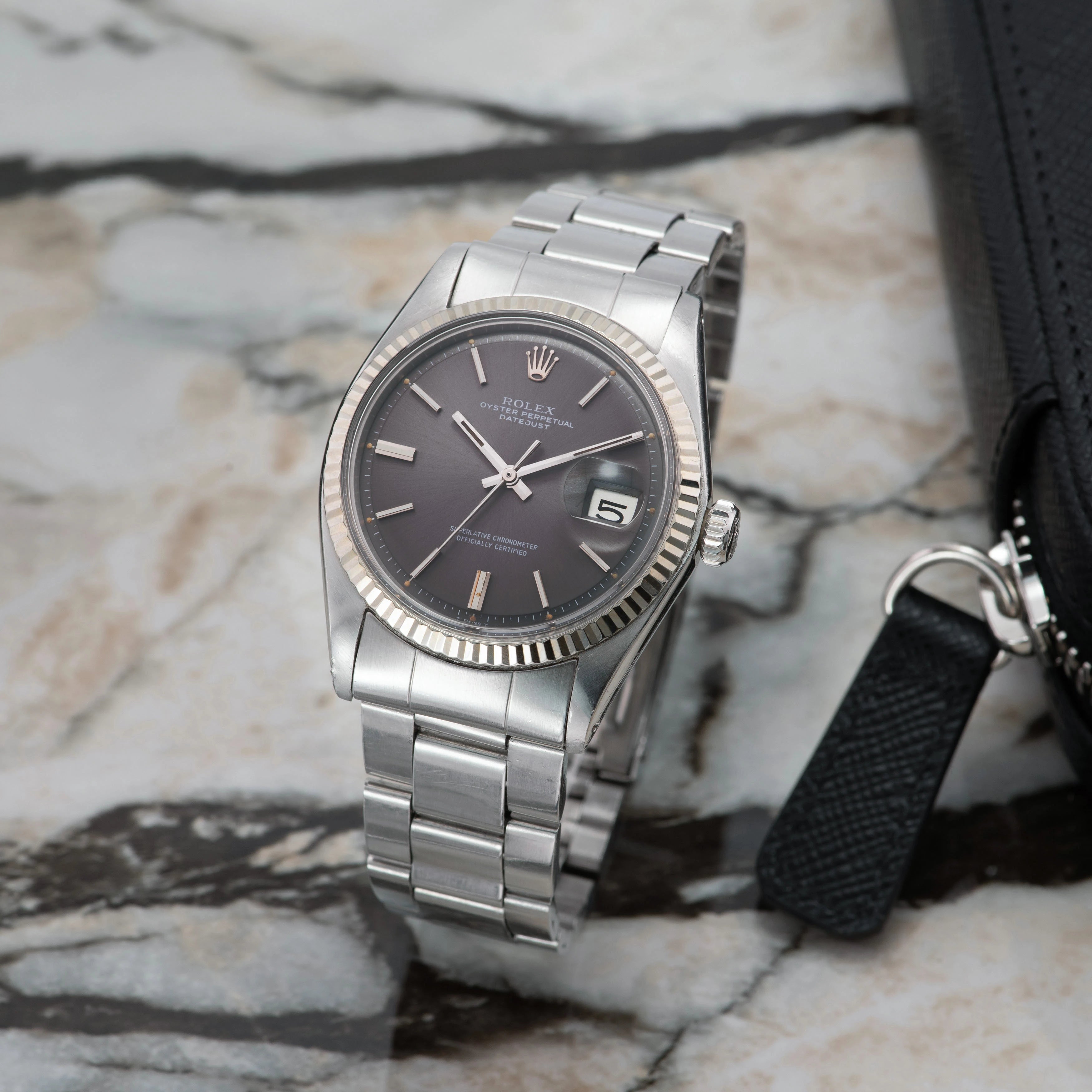 1978 Rolex Datejust Grey Dial Oyster Bracelet Ref. 1601