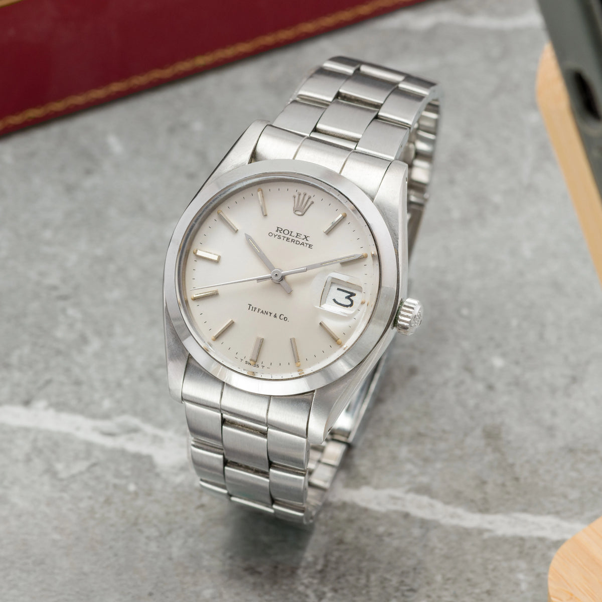 1982 Rolex Oyster Date 'Tiffany & Co.' Silver Dial Ref. 6694 (with Box)