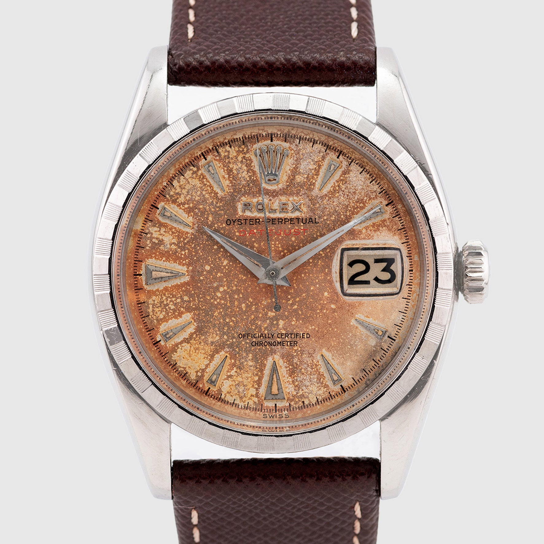 1954 Rolex Datejust Bubbleback Tropical Dial Ref. 6305