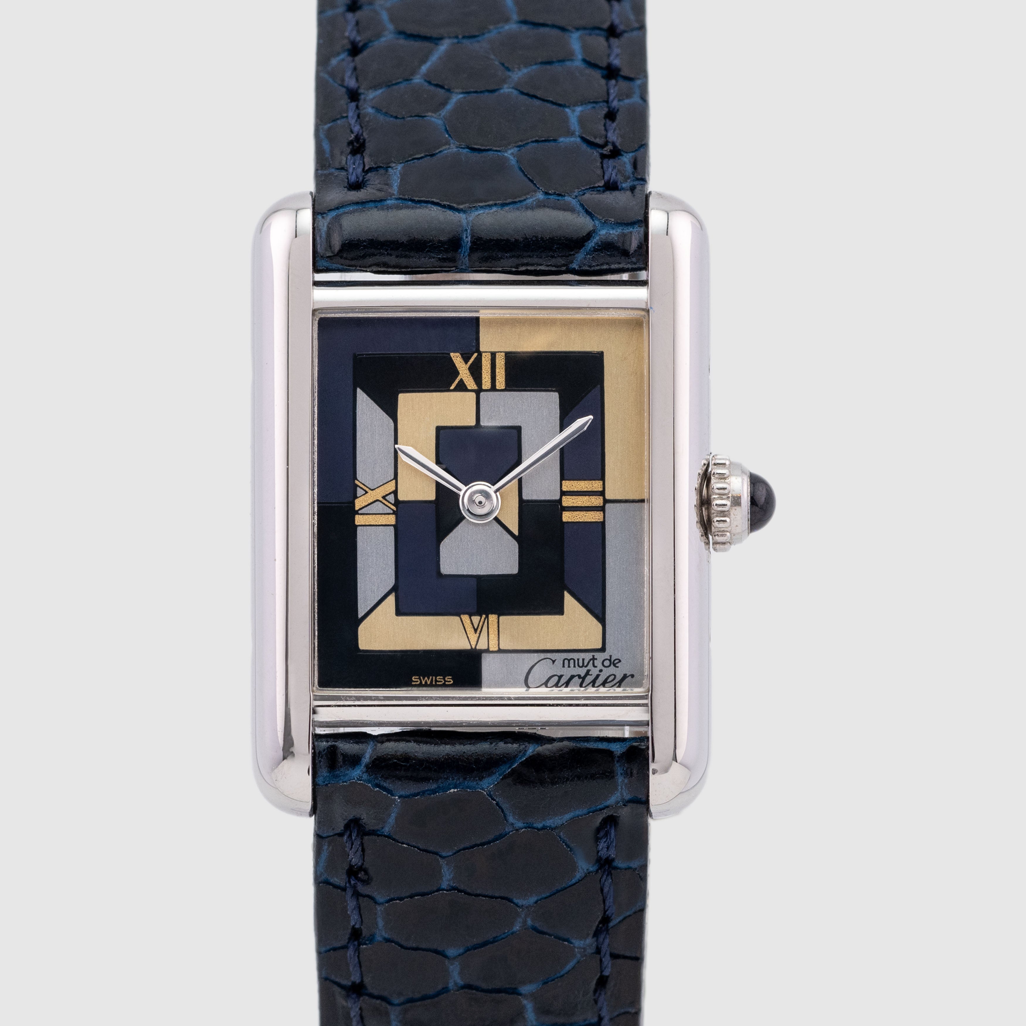 1995 Cartier Tank Must de Cartier Art Deco Dial NOS 925 Silver Ref. W1008195 (Full Set)
