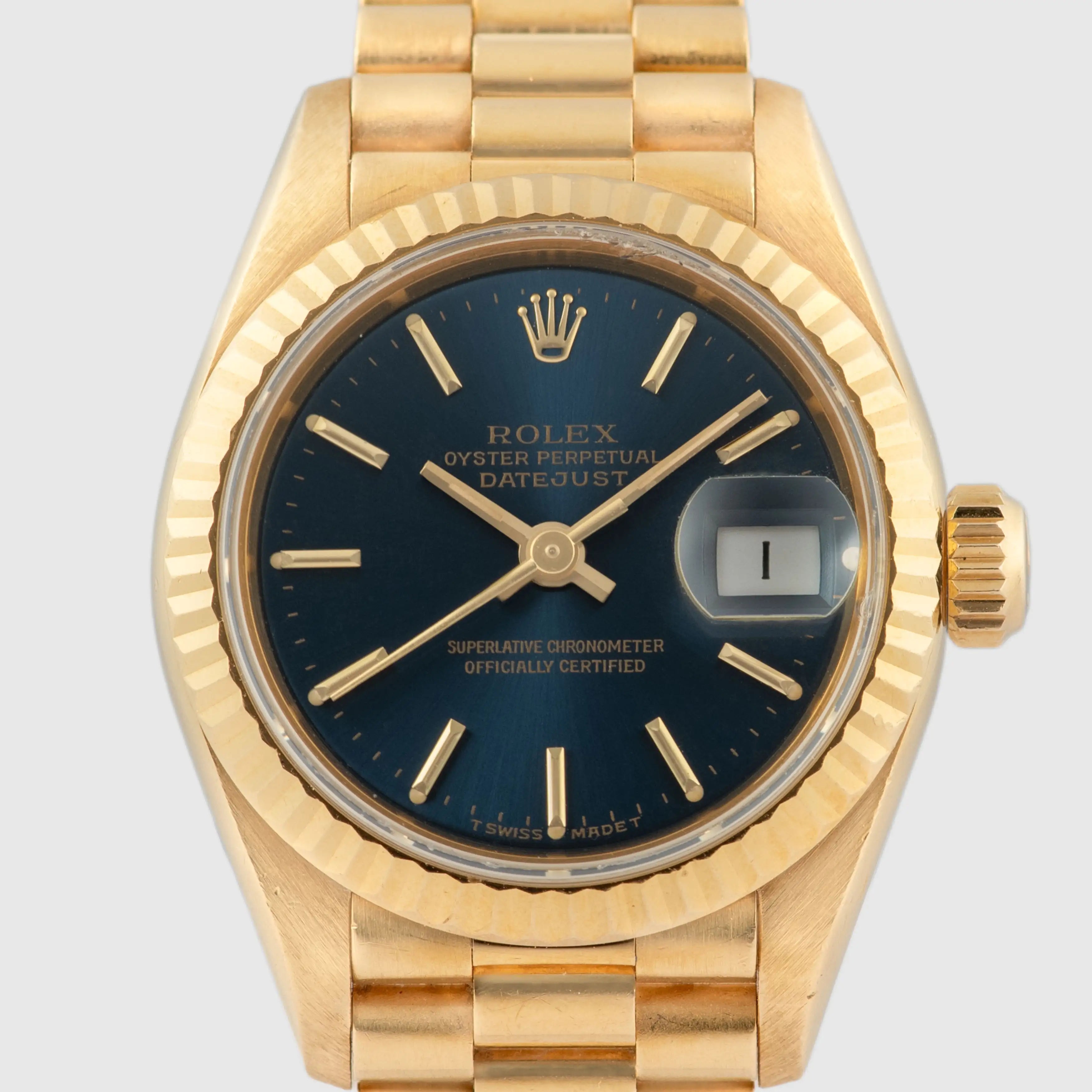 1992 Rolex Lady Datejust 18k Yellow Gold Ref. 69178 (with Box & papers)