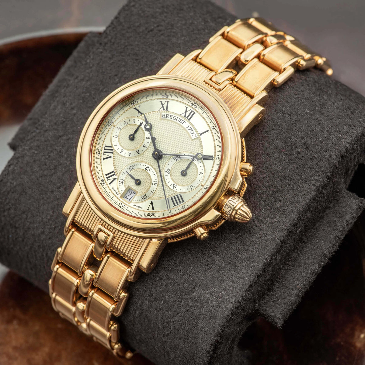 1998 Breguet Marine Chronograph 18k Yellow Gold Ref. 3460BA (with Box & Papers)