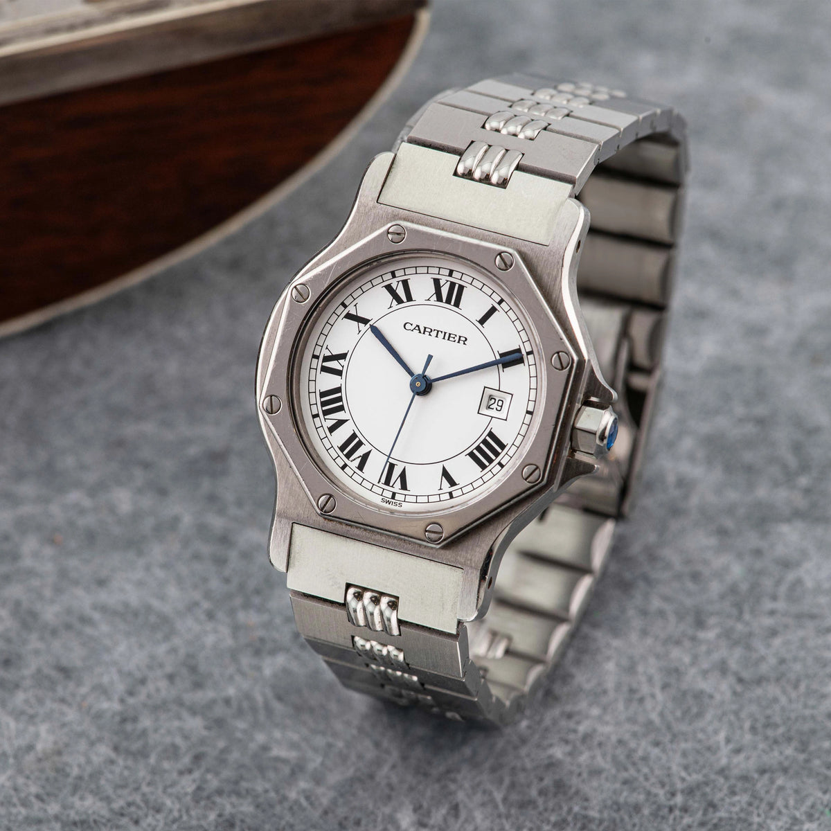 1980's Cartier Santos Octagon Ref. 2965