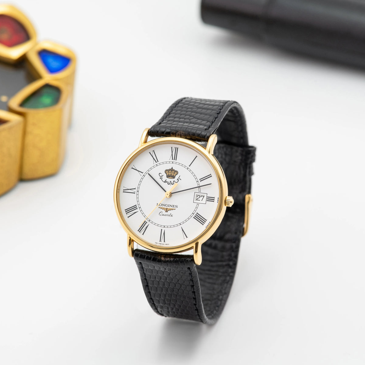 1971 Longines Presence with Crown of Jordan (with Box & Papers)