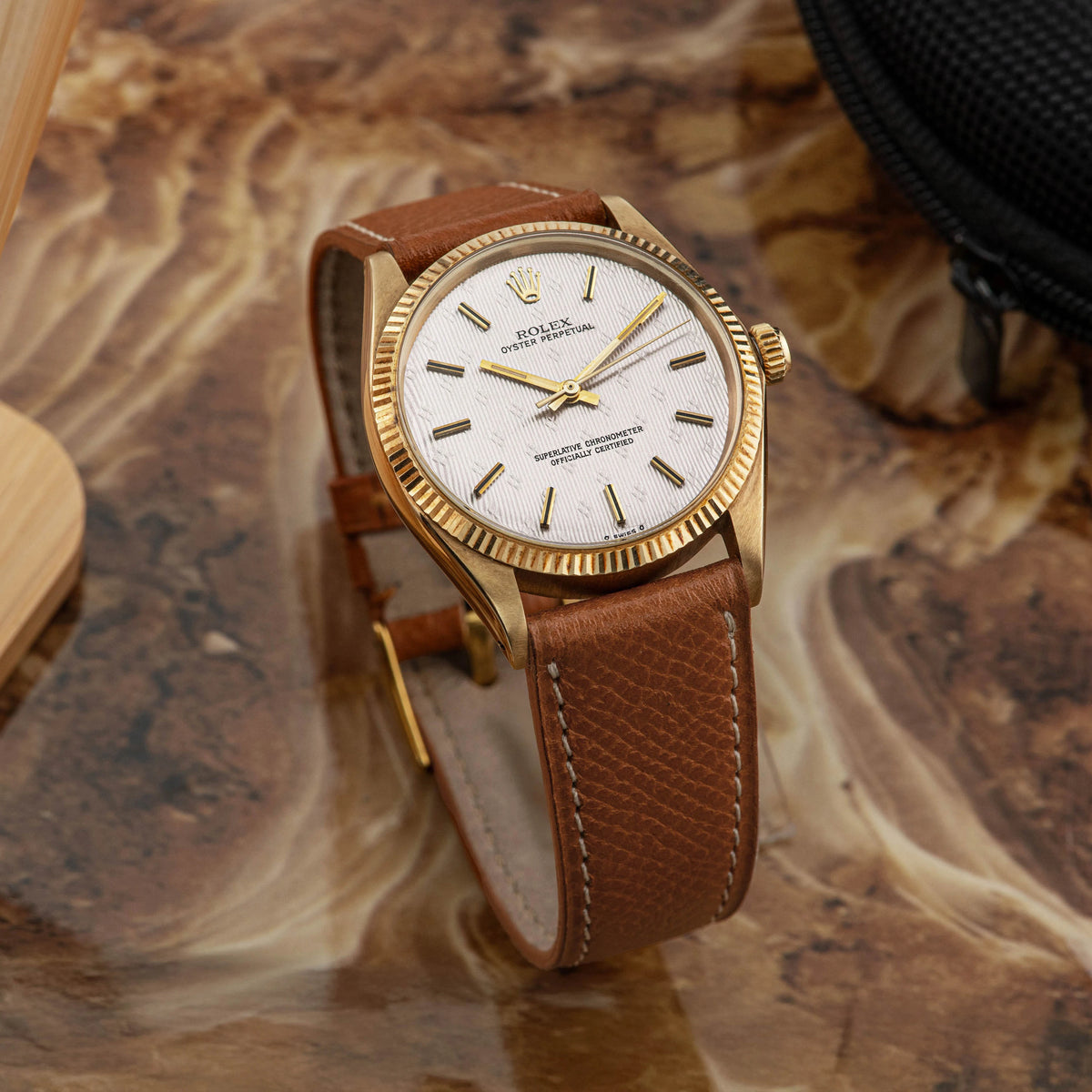 1970 Rolex Oyster Perpetual Guilloche Dial Ref. 1005 'Like New'