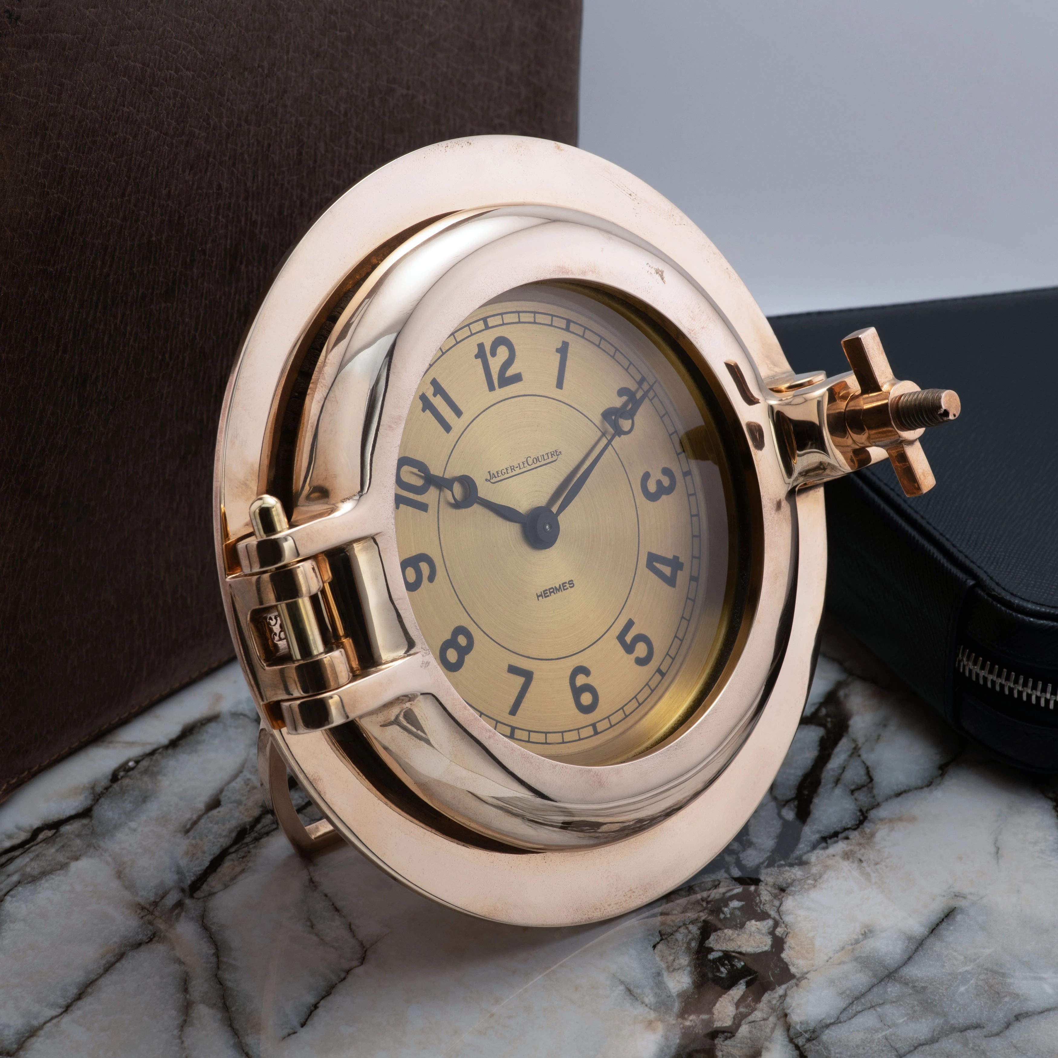 Jaeger LeCoultre for Hermes Porthole Table Clock