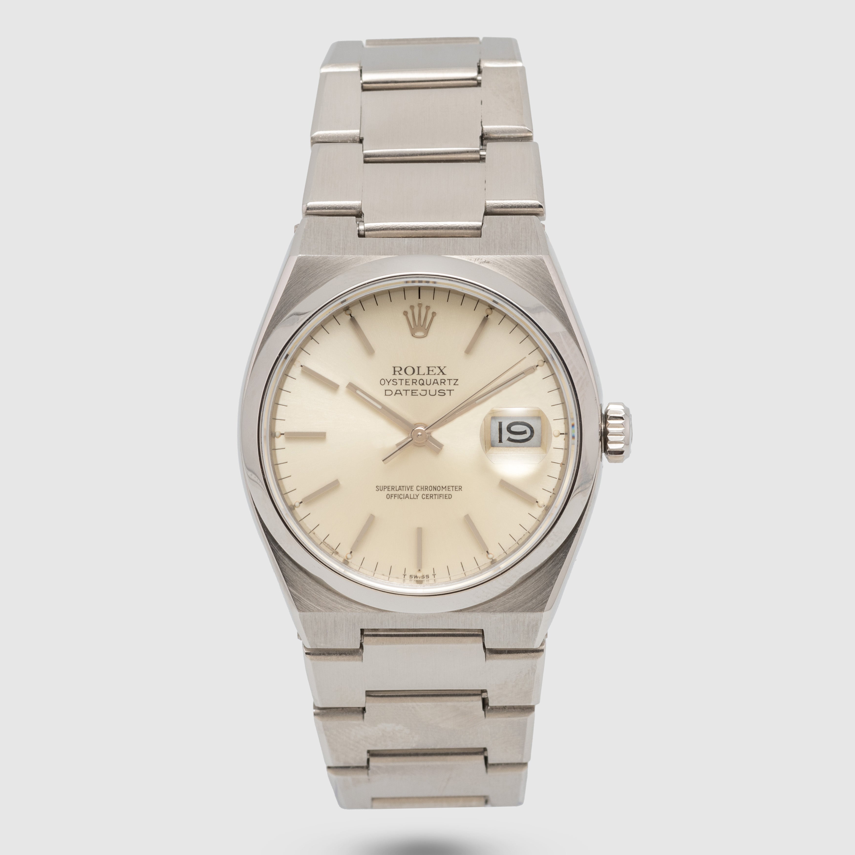 1978 Rolex Datejust Oysterquartz Silver Dial Ref. 17000