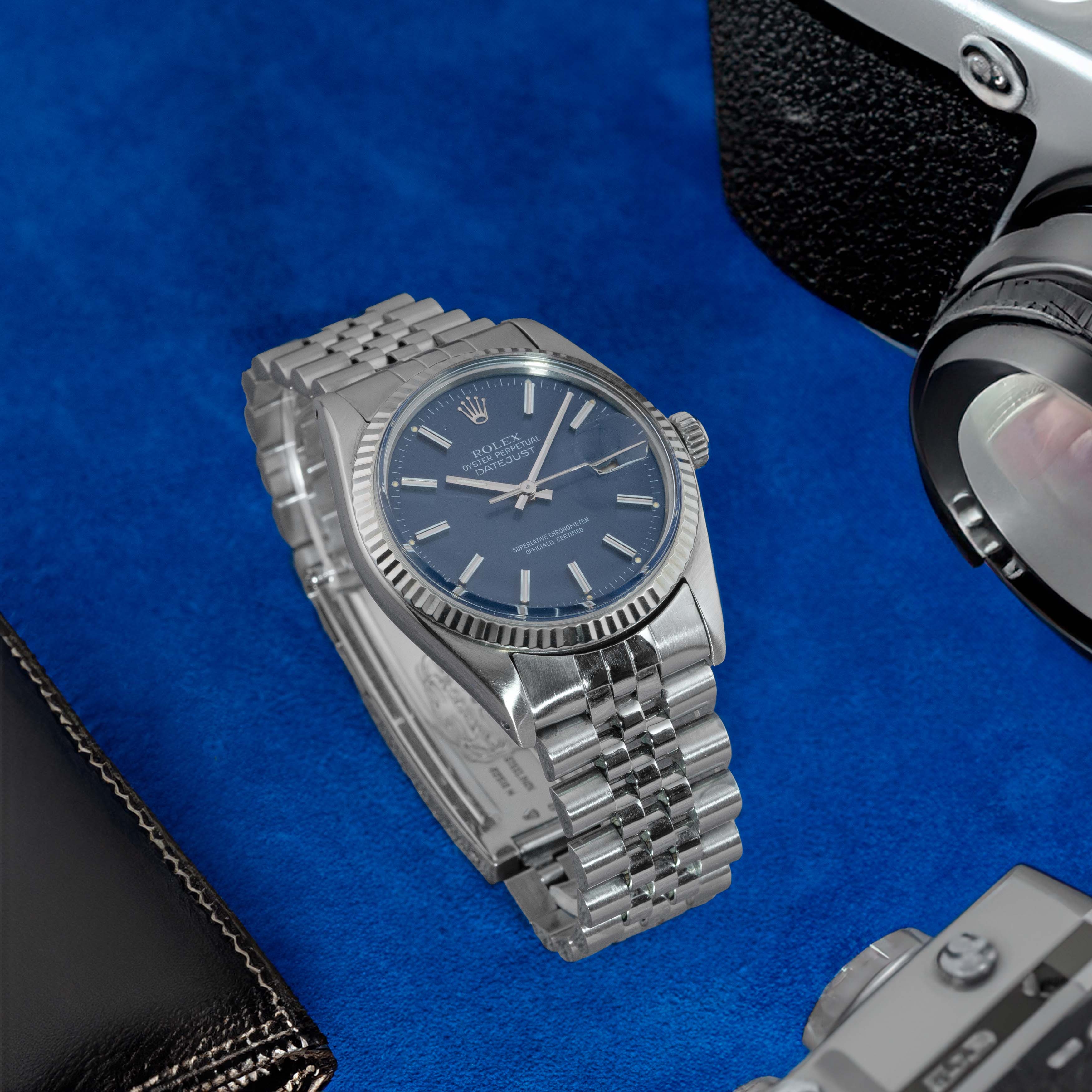 1979 Rolex Datejust Blue Dial Ref. 16014 (with Papers)